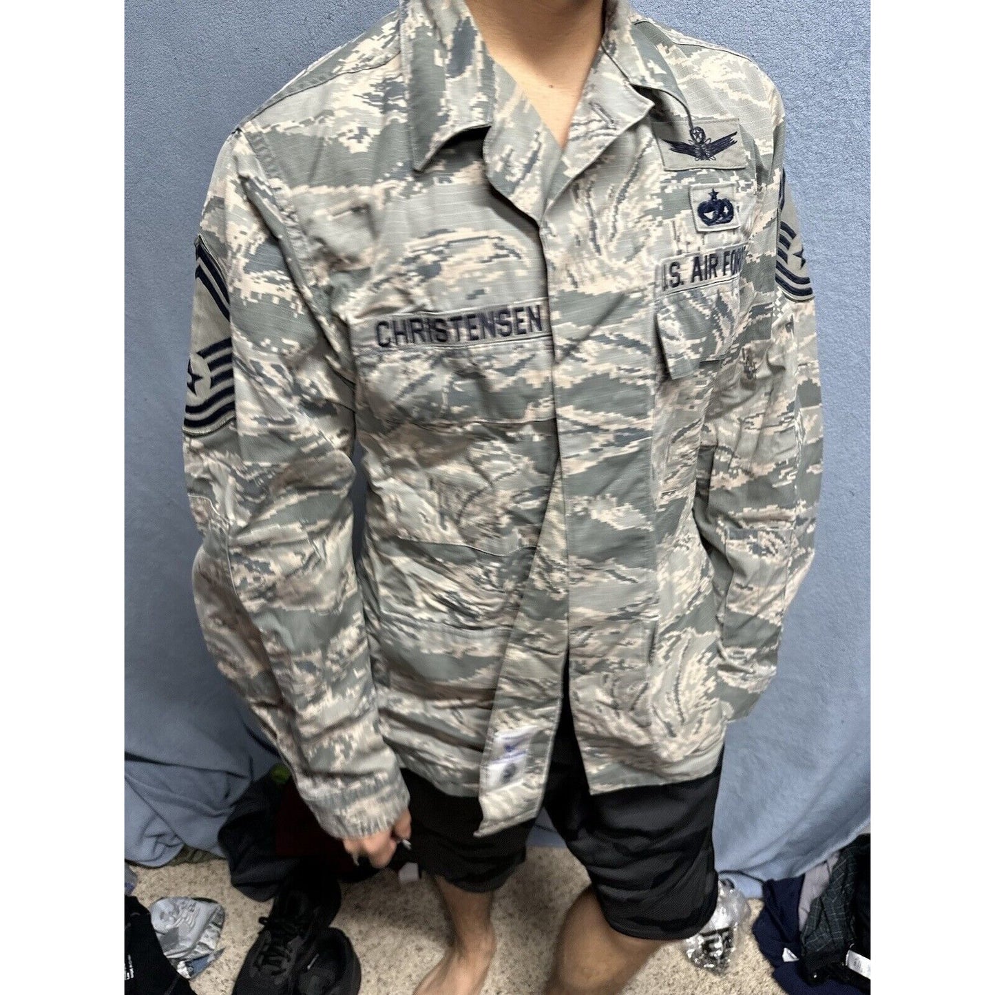 Men’s Abu Airman Battle Uniform Air Force Top Blouse 40R USAF