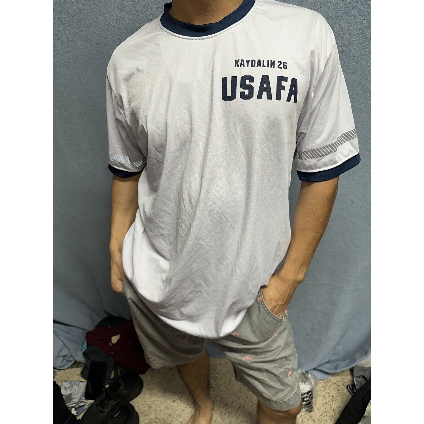 Men’s Large USAFa Air Force Academy Cadet Pt Uniform Shirt White