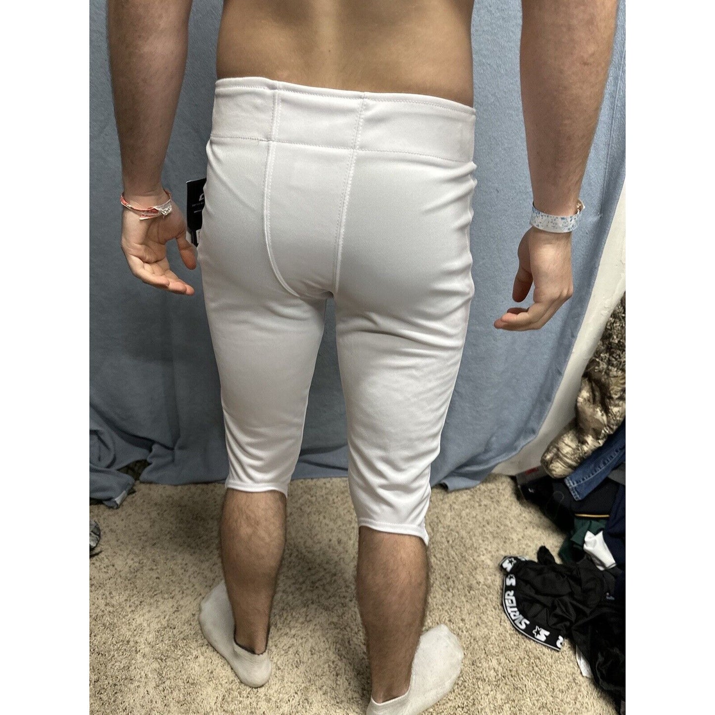 Champro Touchback Non-Integrated (No Pads) Football Pants Adult Medium White