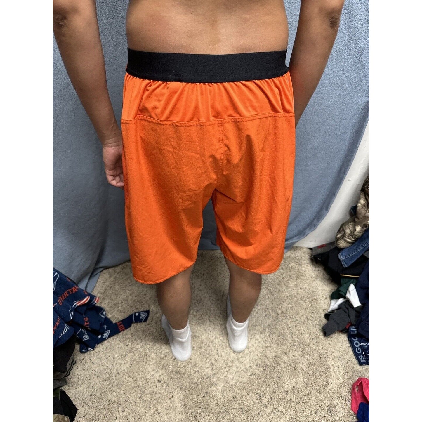 Men’s Orange Reebok Large Movement Zones Trunks Board Shorts