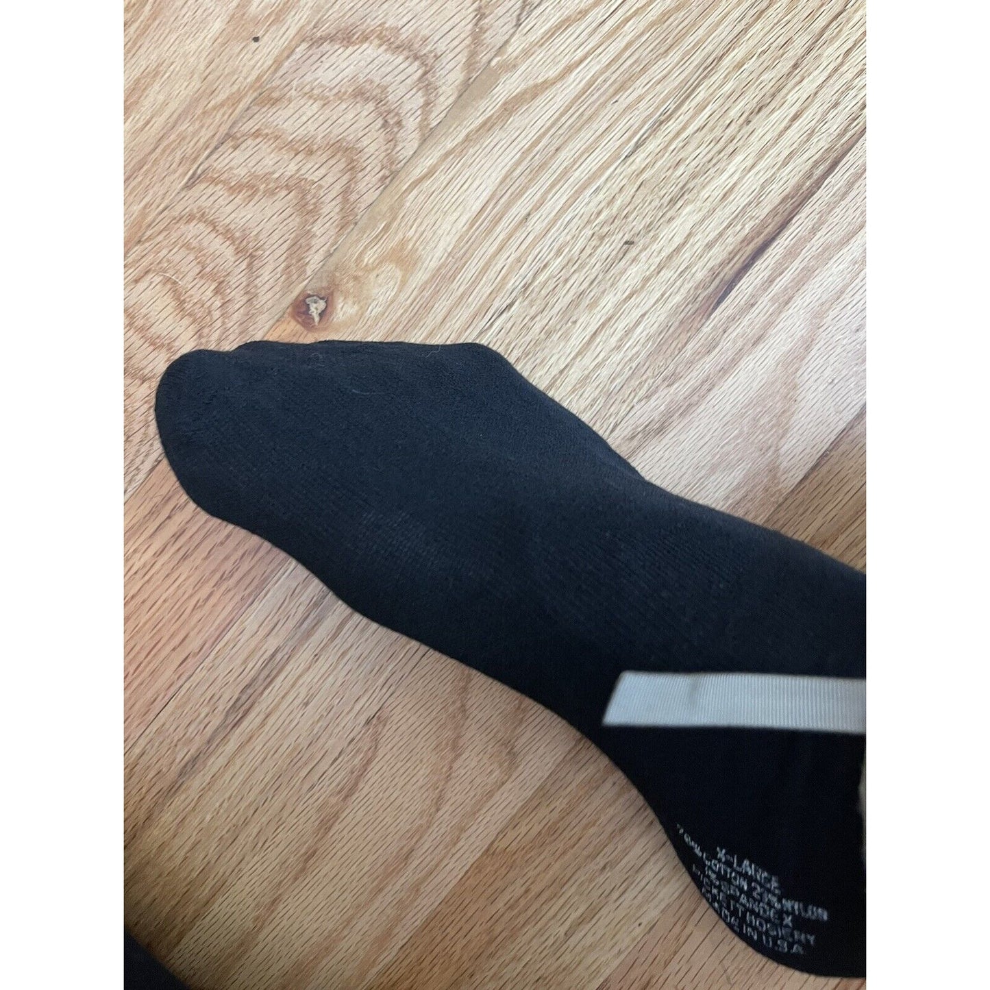 Military Defense Logistics Agency Boot socks XL Black cotton, Nylon, Spandex