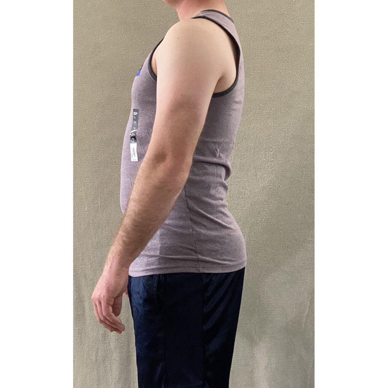 Urban Pipeline Ultimate SuperSoft Men’s Medium Purple & Gray Muscle Tank Top New