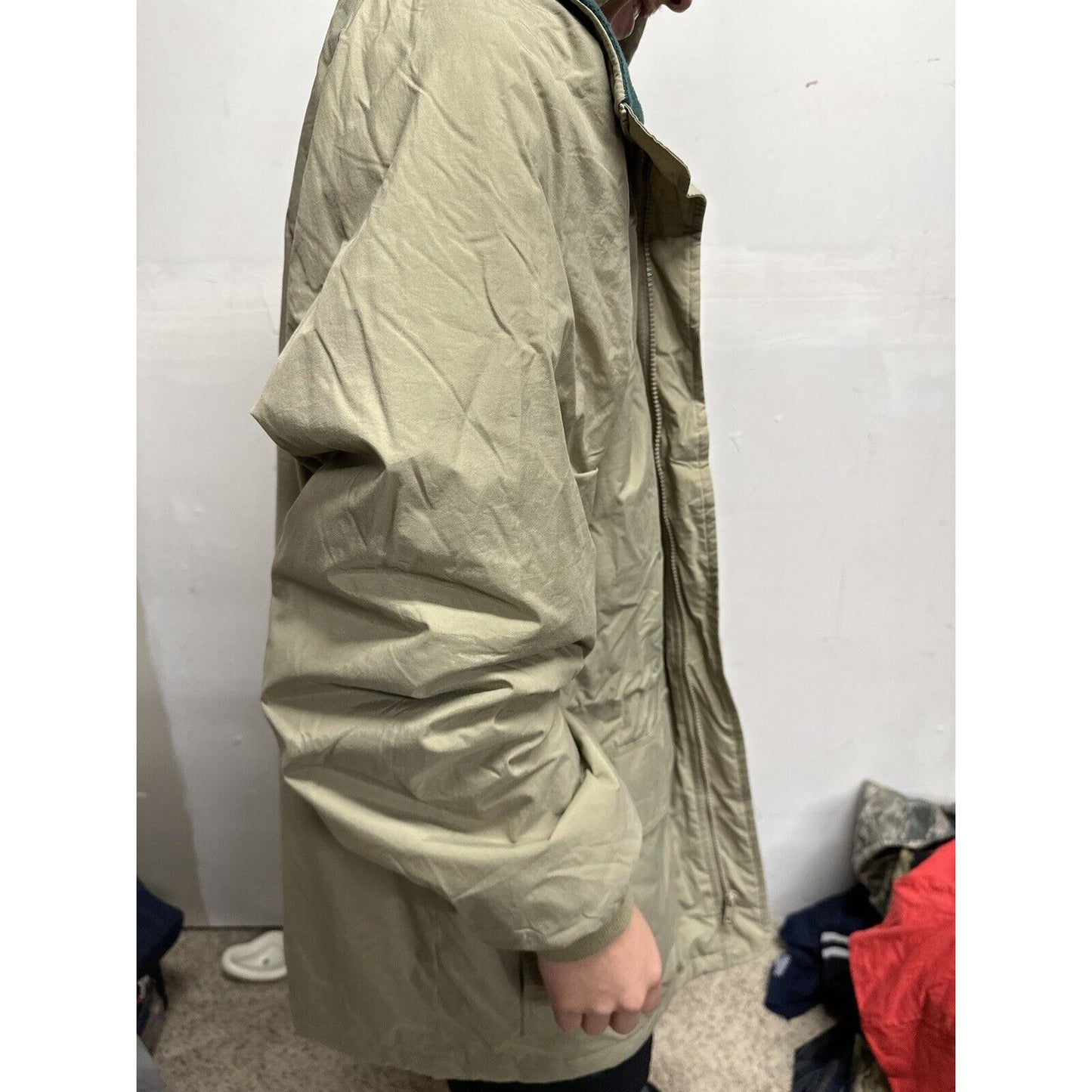 Men’s XL Tri-mountain Beige Jacket With Detachable Hoodie