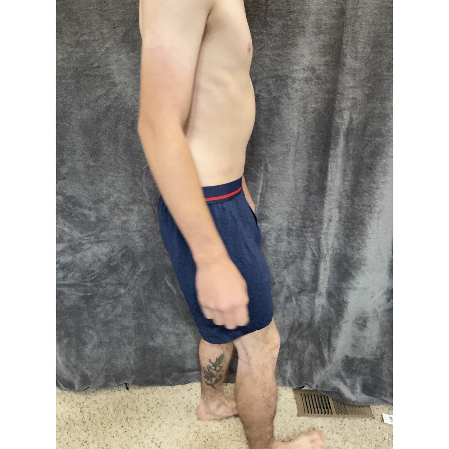 men's buffalo david bitton Dark blue cotton spandex boxer shorts