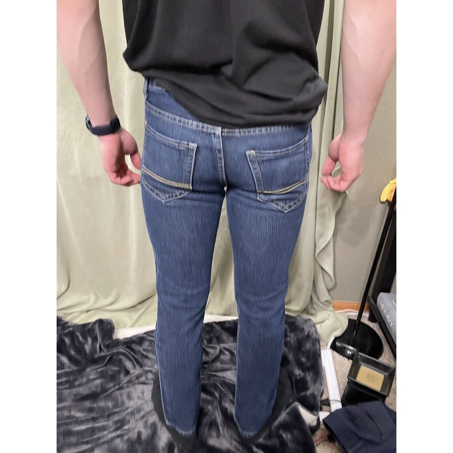 men 30 x 30 WT02 New York Tru Fit straight jeans blue
