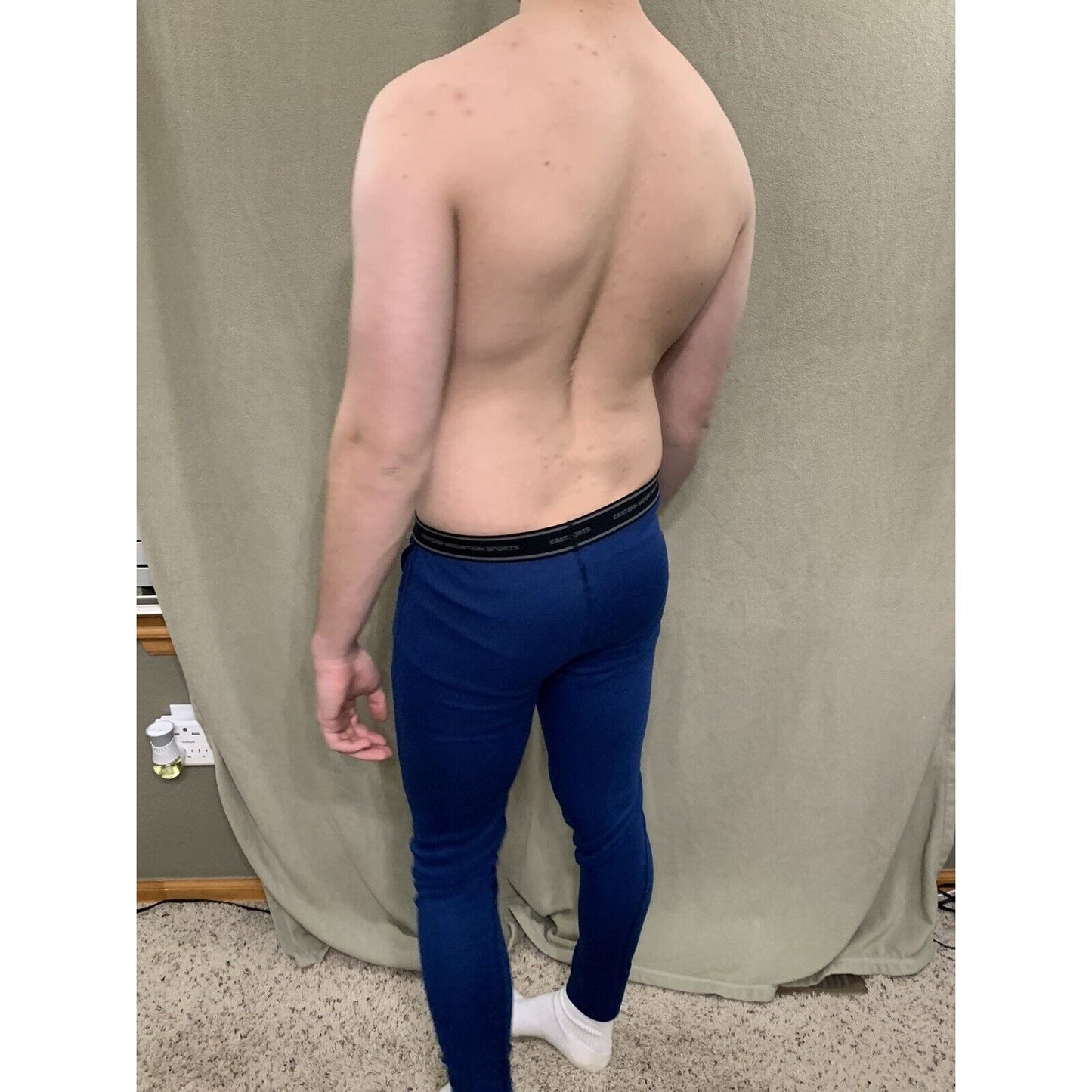 Men’s Eastern Mountain Sports Blue Small Tech Wick Base layer Pants
