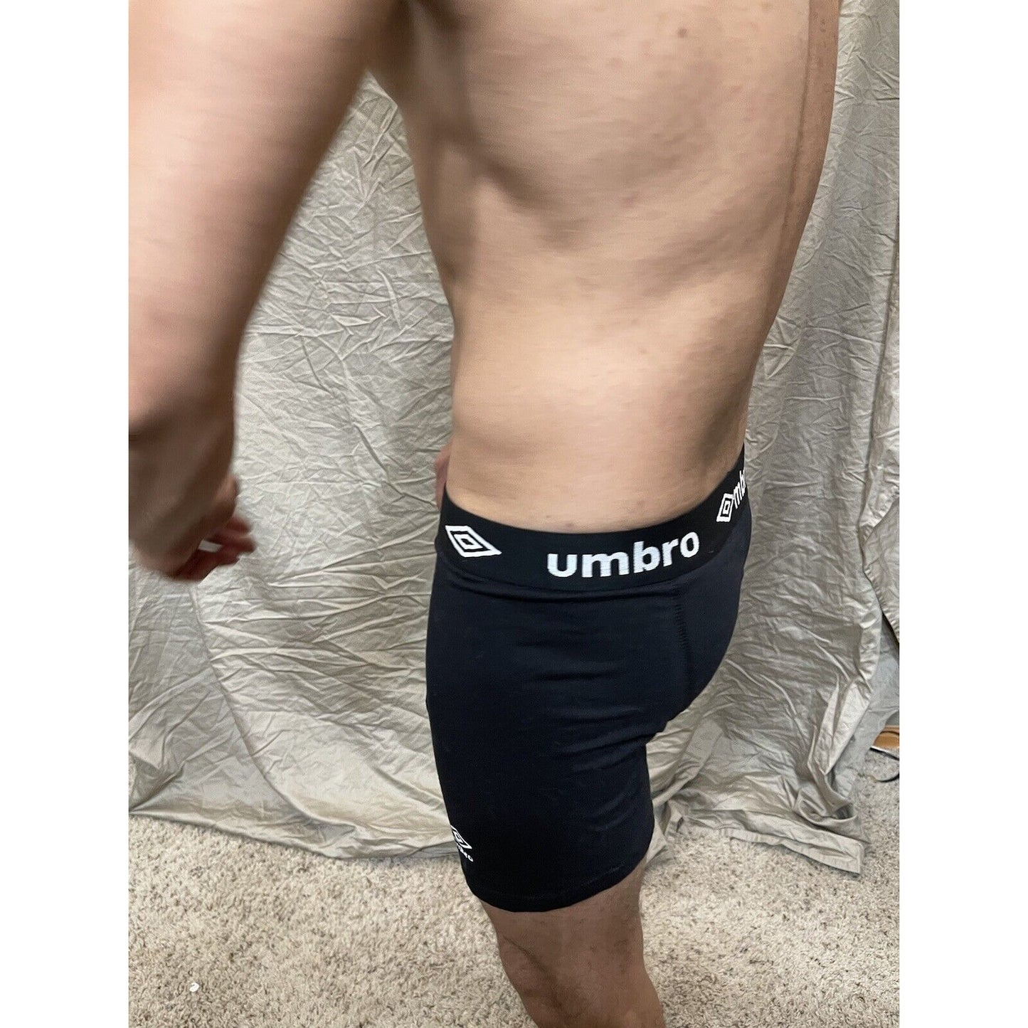 men's medium black umbro boxer briefs