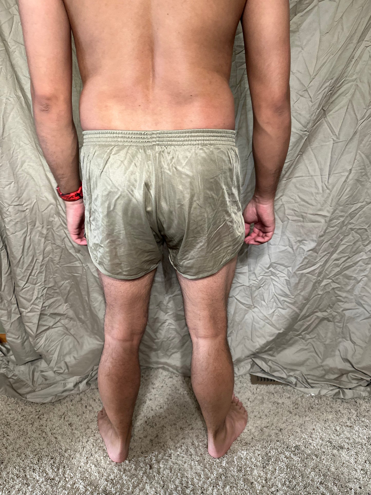 Men’s tan ranger panties soffe small marine silkies shorts with lining