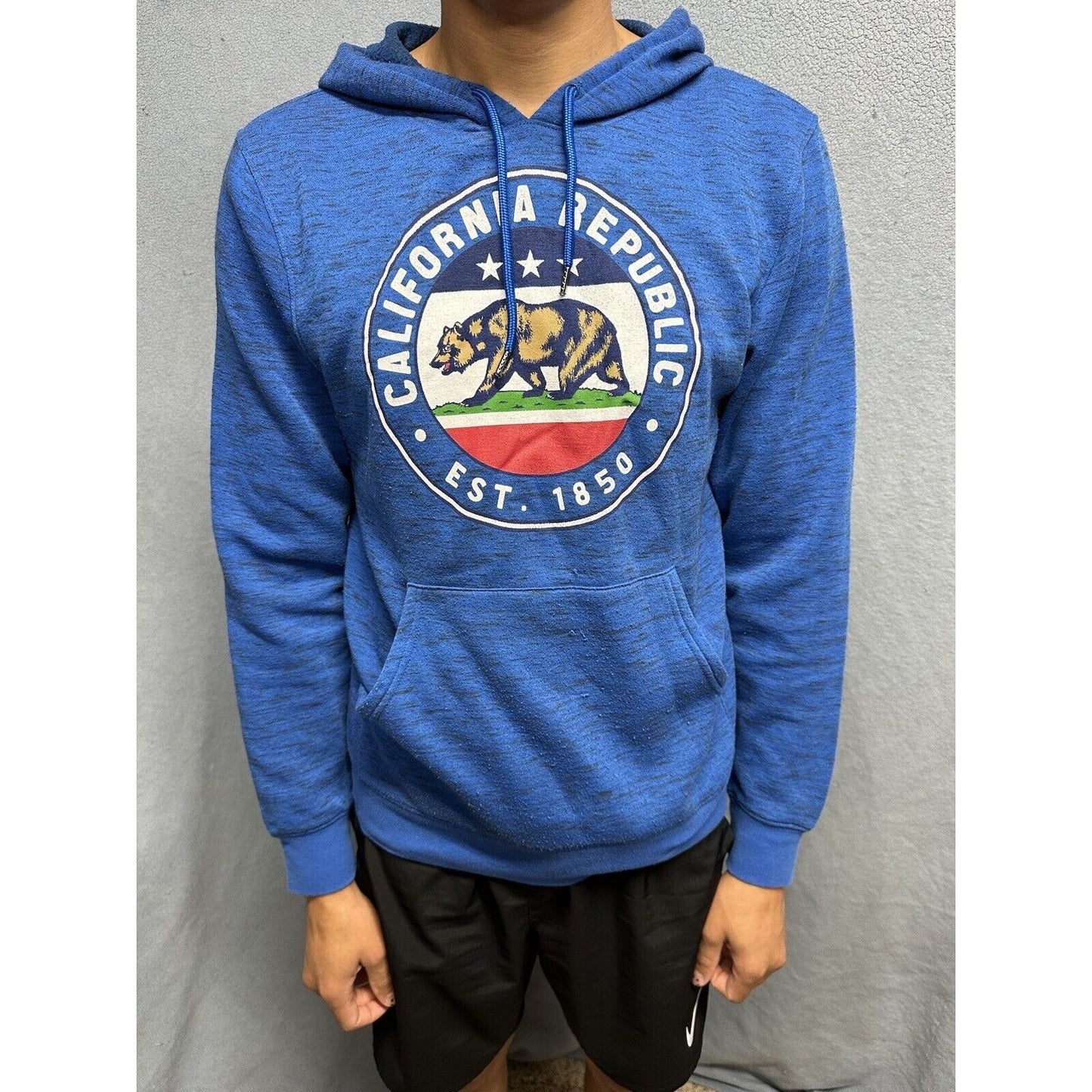 Men’s Medium Fifth Sun California Republic Blue Pullover Hoodie