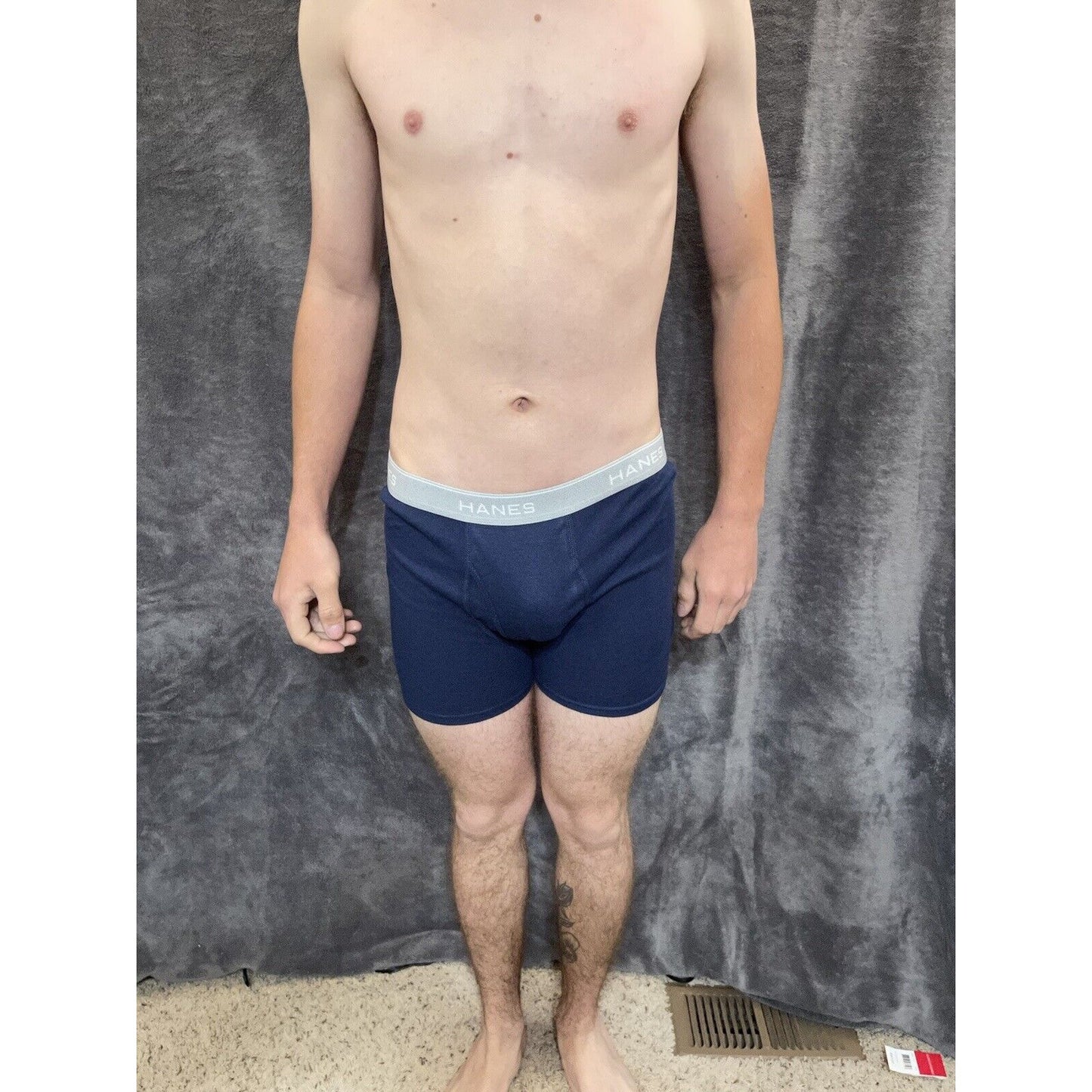 boy's Hanes youth XL Dark Blue boxer brief