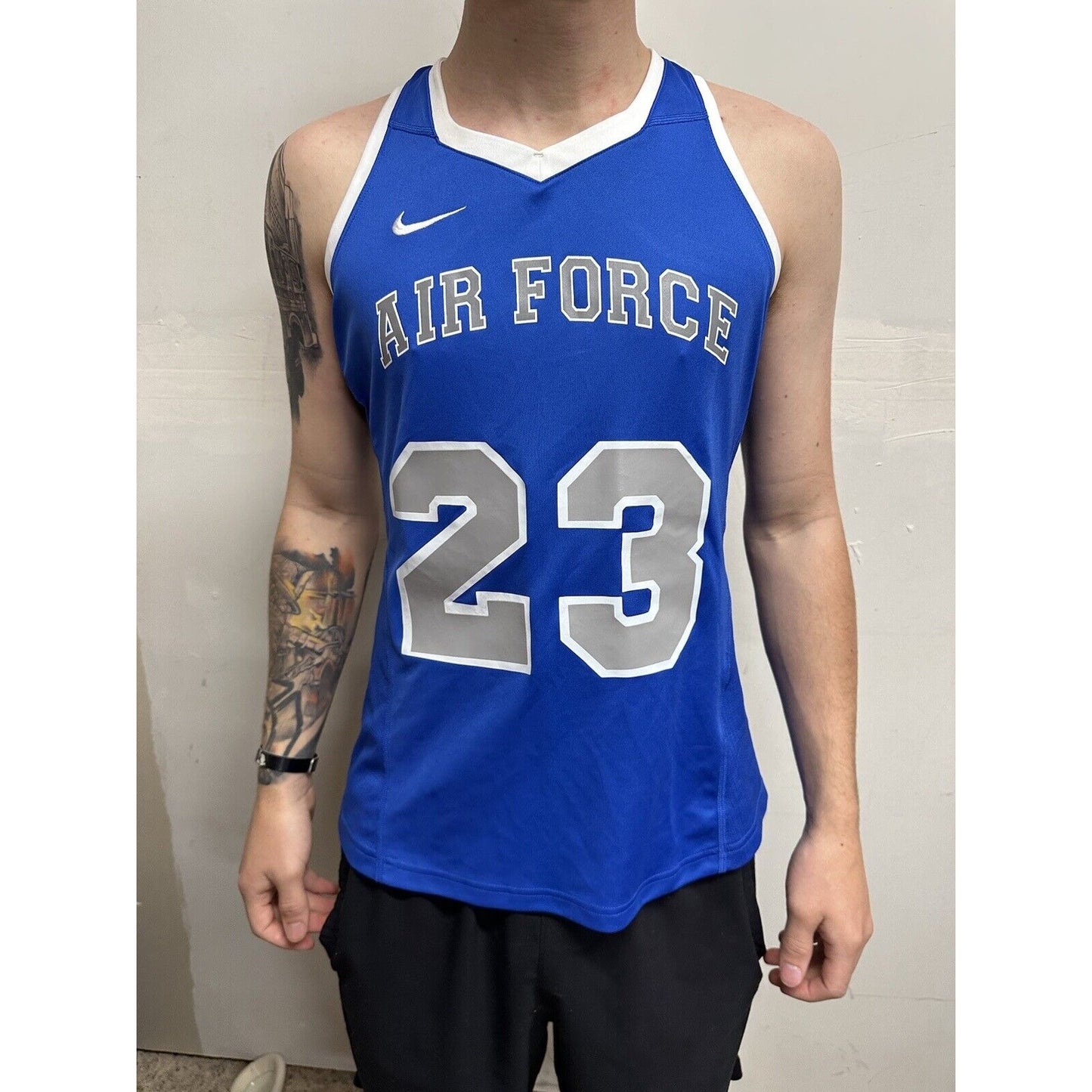 Men’s Large Nike Dri-fit USAFA Air Force Academy Jersey Tank Top Athletic