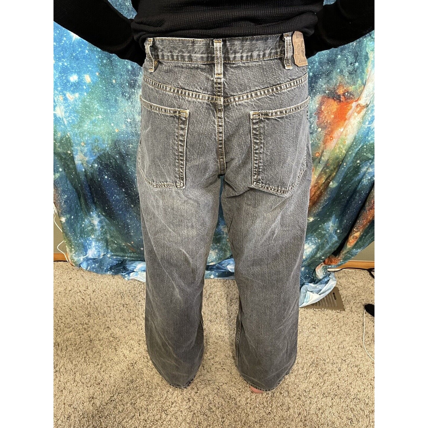 Men’s faded black Eddie Bauer original straight fit 38 x 30