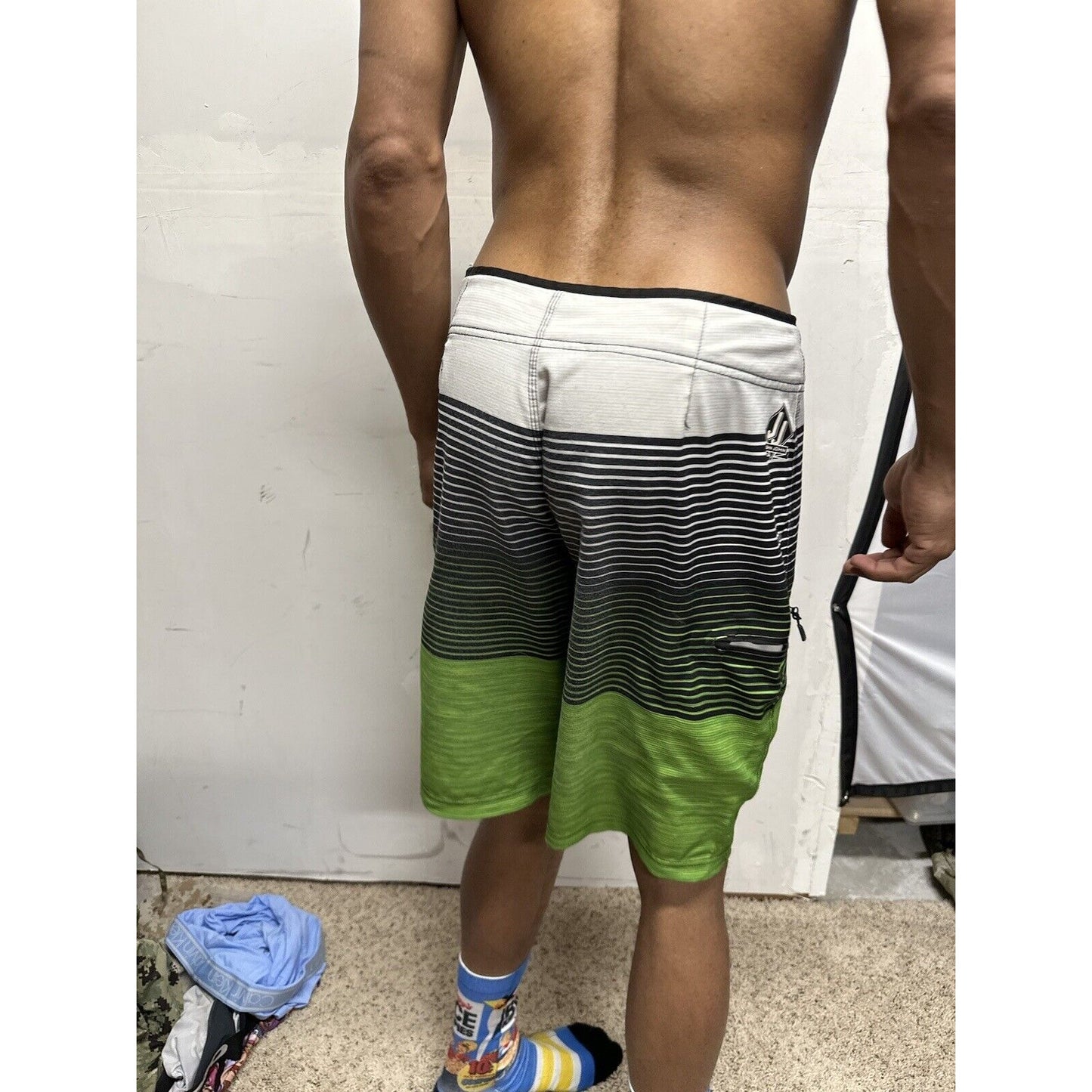 Men’s Striped Multicolor John John Fits Like A Medium Bathing Trunks O’Neill