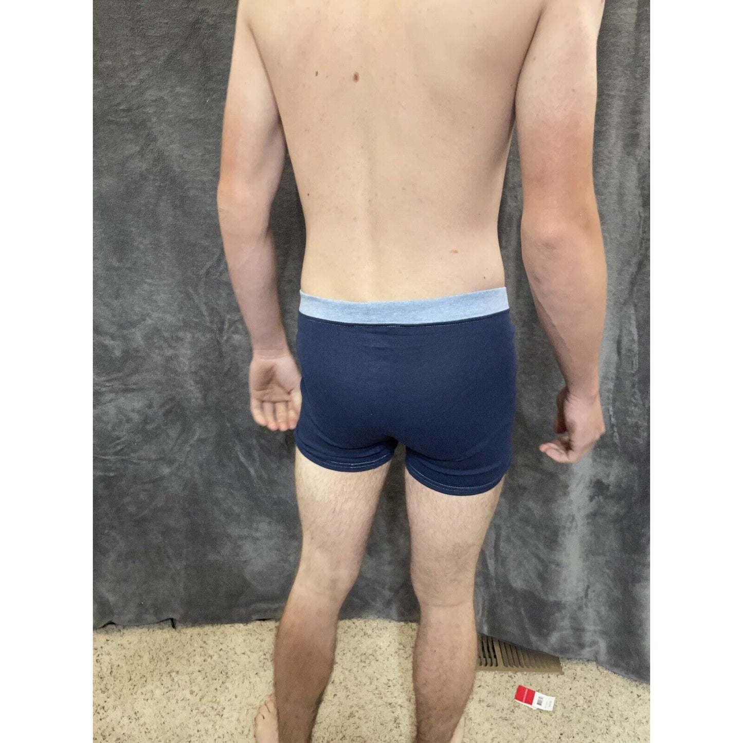 boy's Hanes youth XL Dark Blue With Light Blue boxer brief