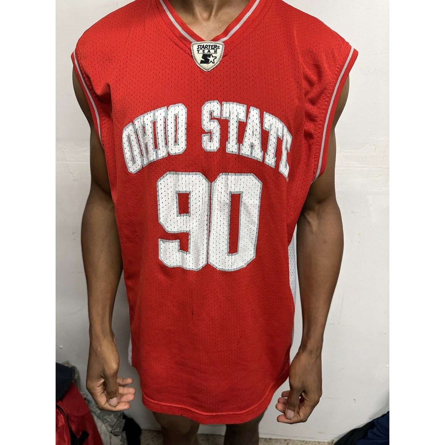 Men’s XL Vintage Ohio State Jersey Red Starter Team