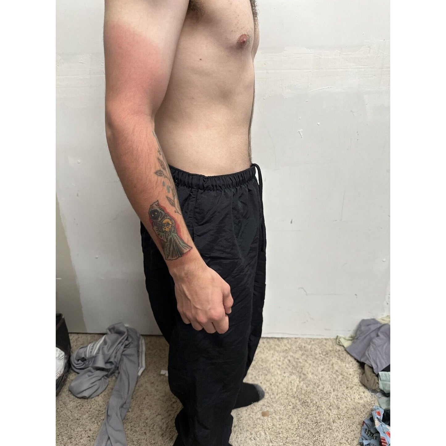 Men’s Army Pants - No Logo - XL Long Black Pt Uniform Bottoms PFU
