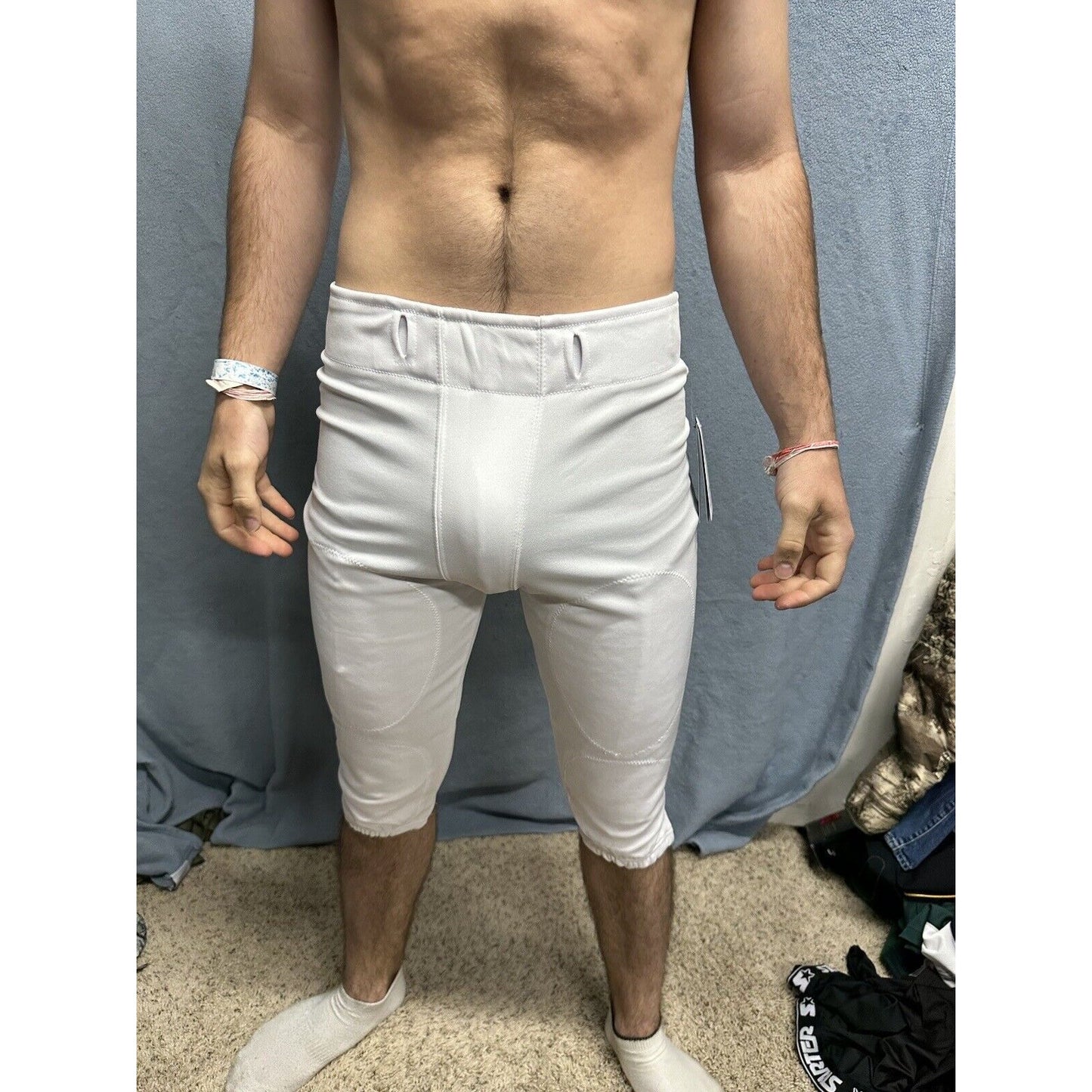 Champro Touchback Non-Integrated (No Pads) Football Pants Adult Medium White