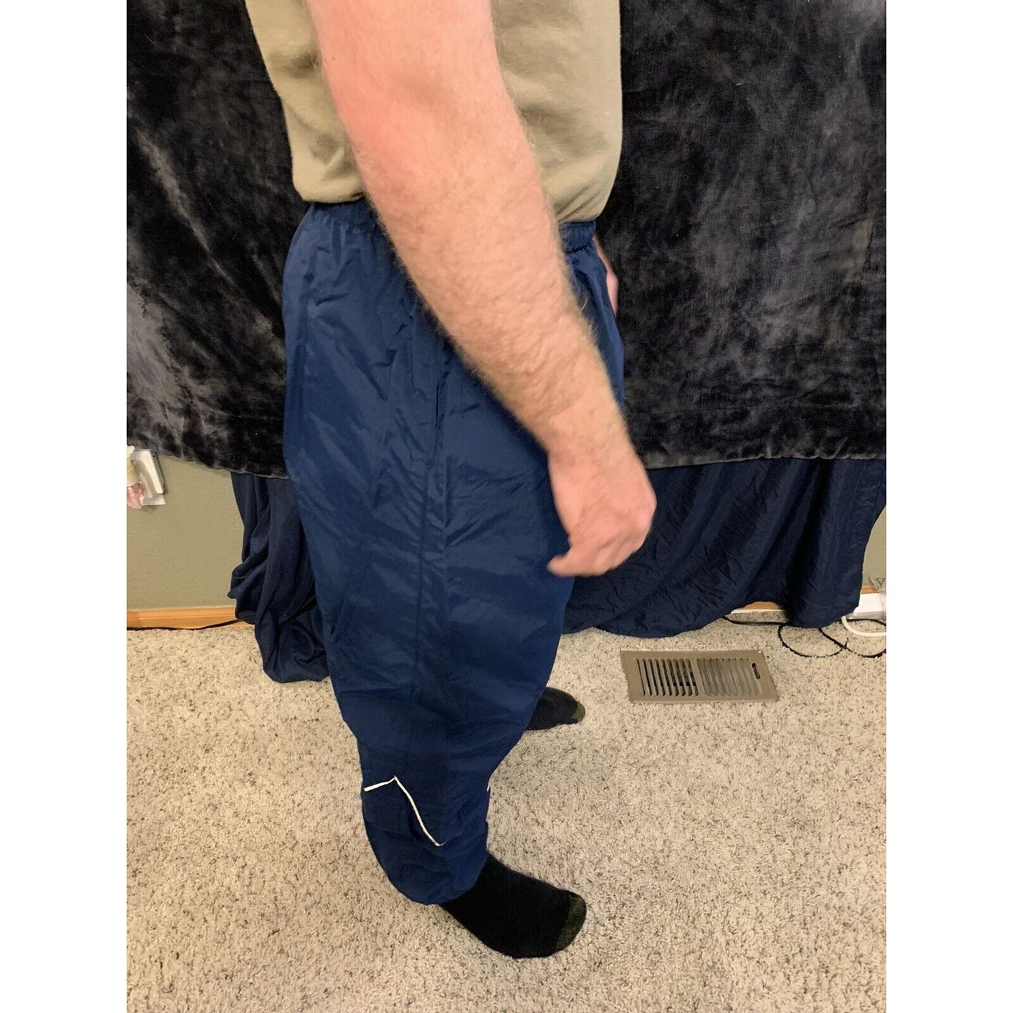 JWOD Skilcraft AF-PTU Nylon Workout Pants Men's Size Large/long Made In USA