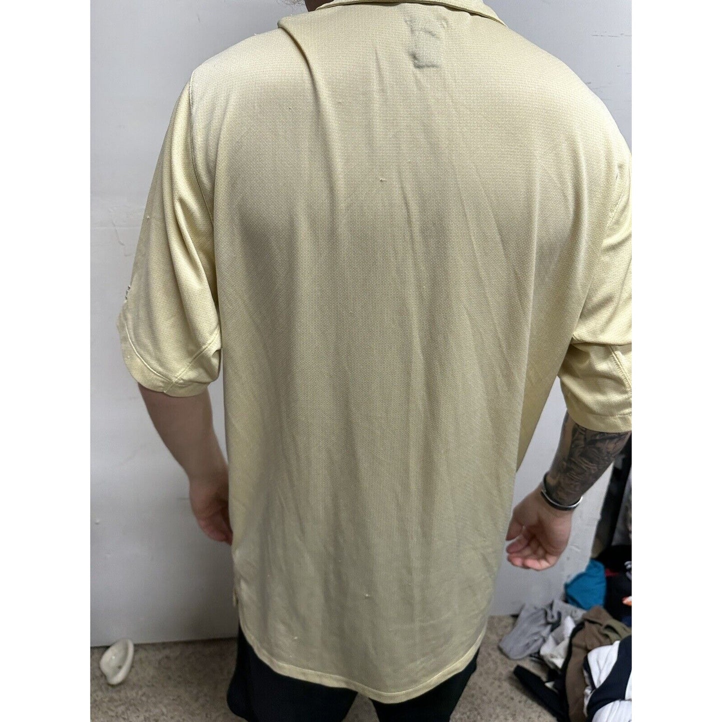 Men’s Medium Pittsburgh Steelers Prestige Sport Yellow Polo Shirt NFL