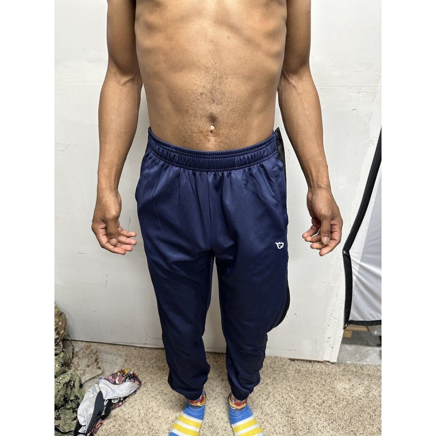 baleaf mens pants Snap Sides Track/basketball small blue