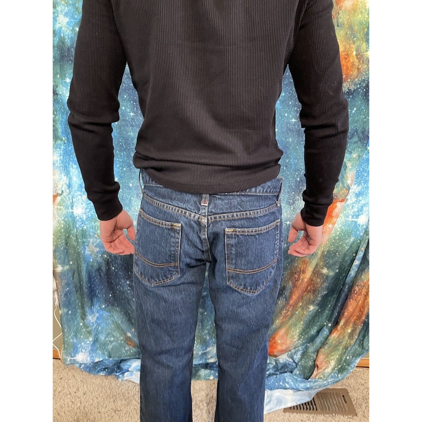 Arizona Jean Co. Men's Original Straight Dark Wash Denim Jeans Size 29x34