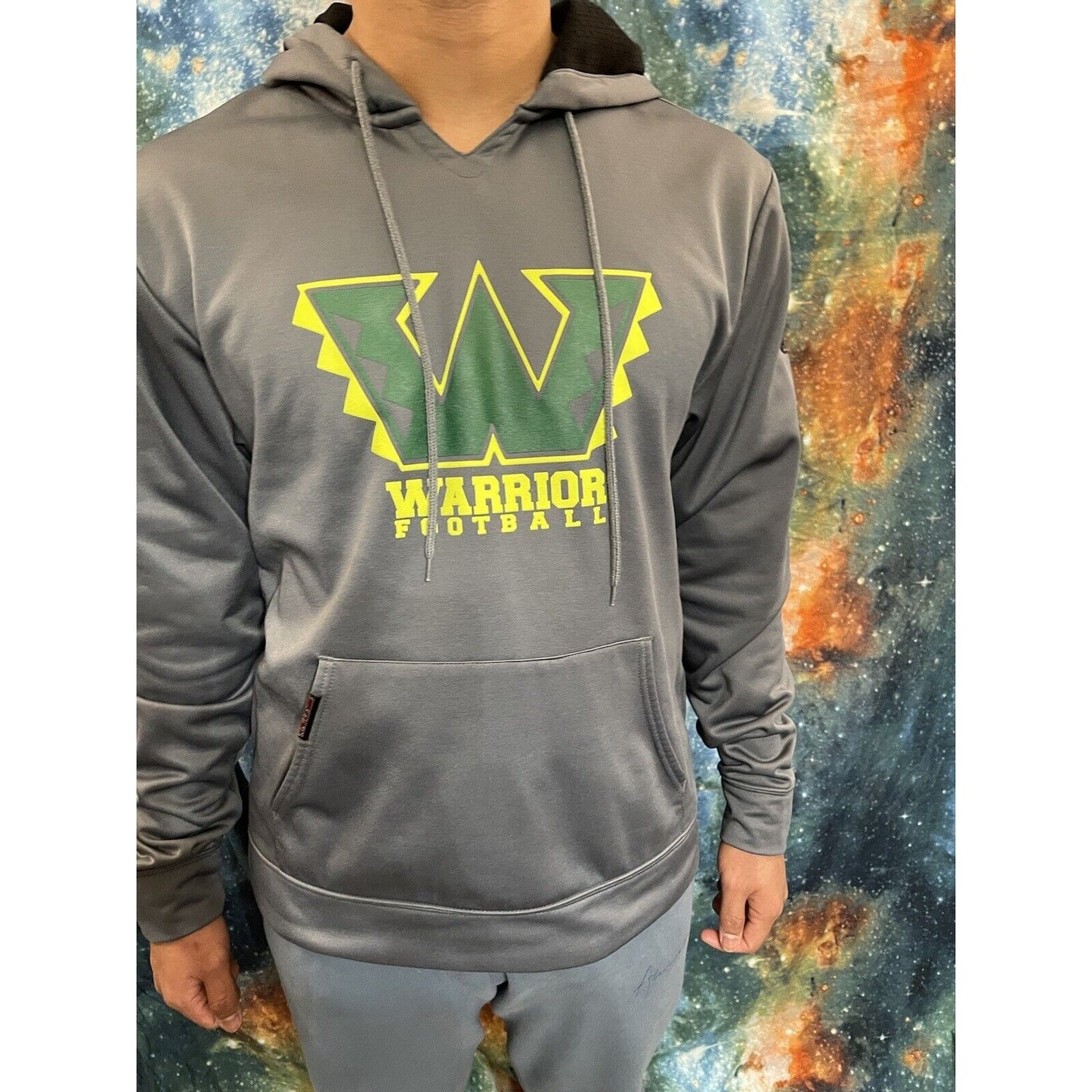 Men’s Colorado Springs Warrior Football hoodie gray Rawlings adult medium