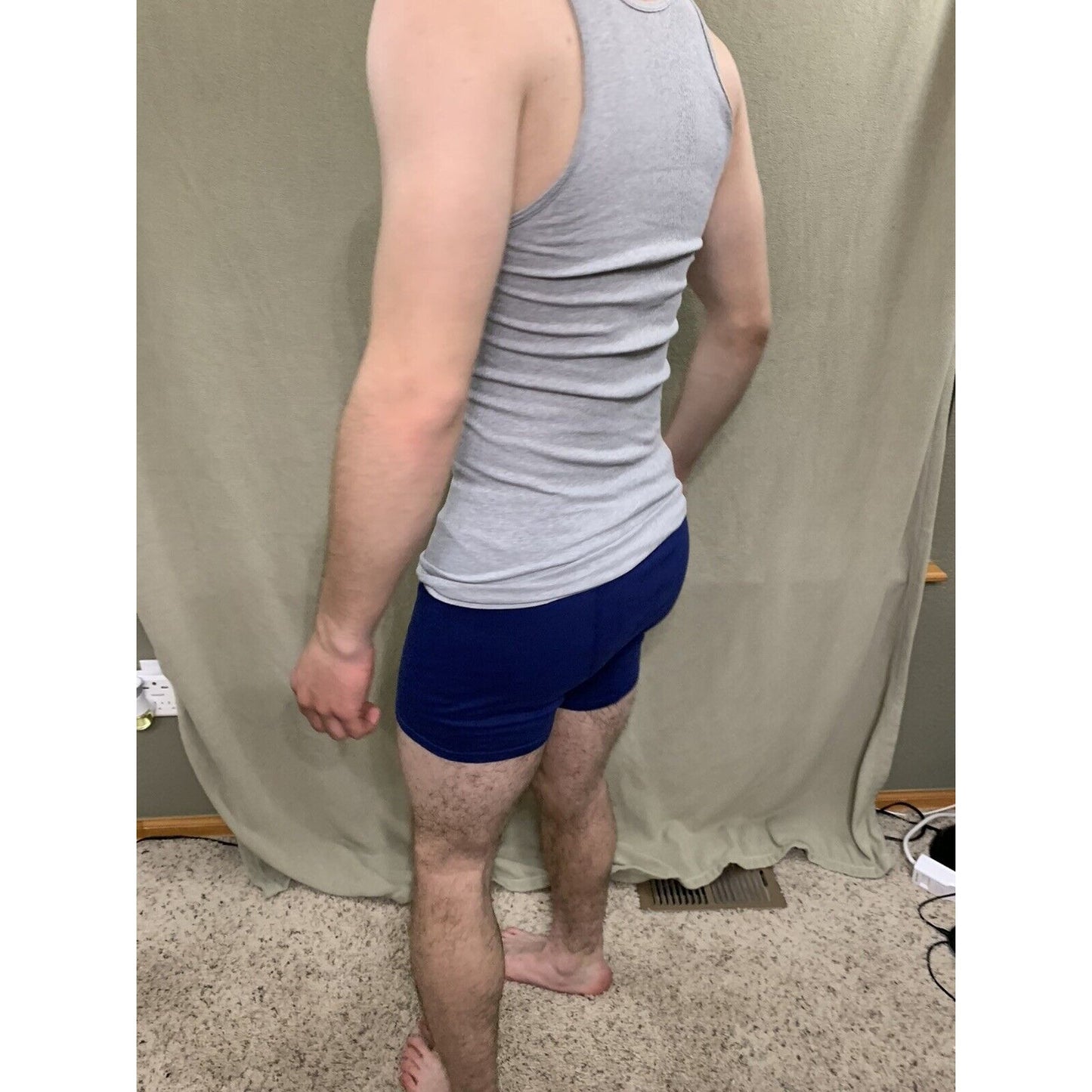 Hanes ( Size M ) Tank Top Comfort Soft ( Light Gray )