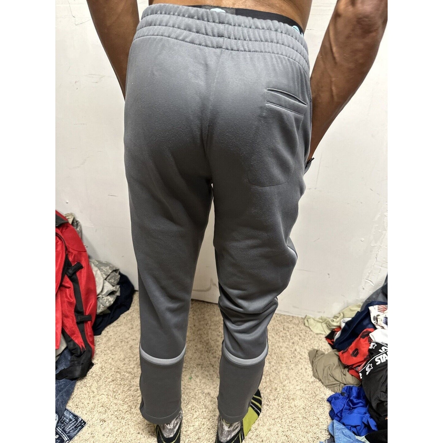 Men’s Adidas Gray Eagles Sweat Pants Fits Small Listed As Medium