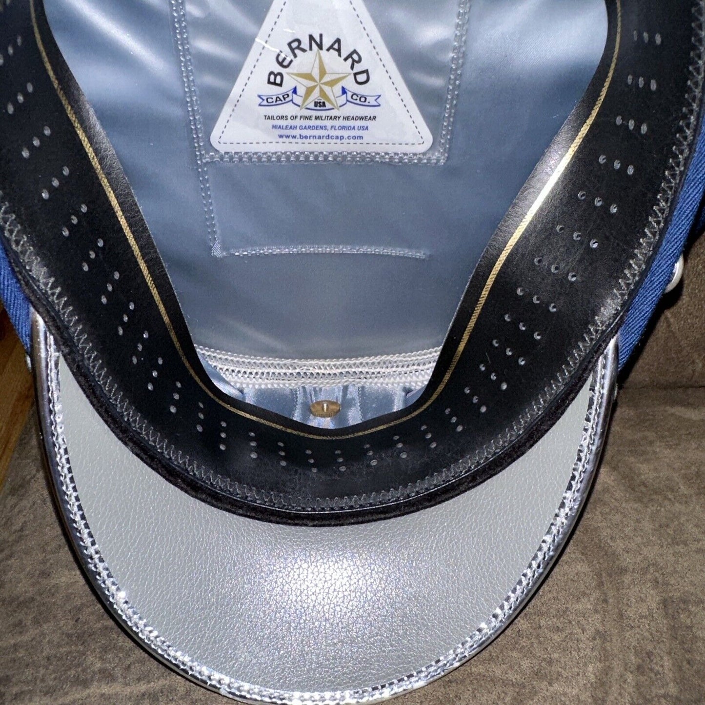 Air Force Bernard Cap Company Size 7 1/8 Wheel Cap Dress Cover Blue