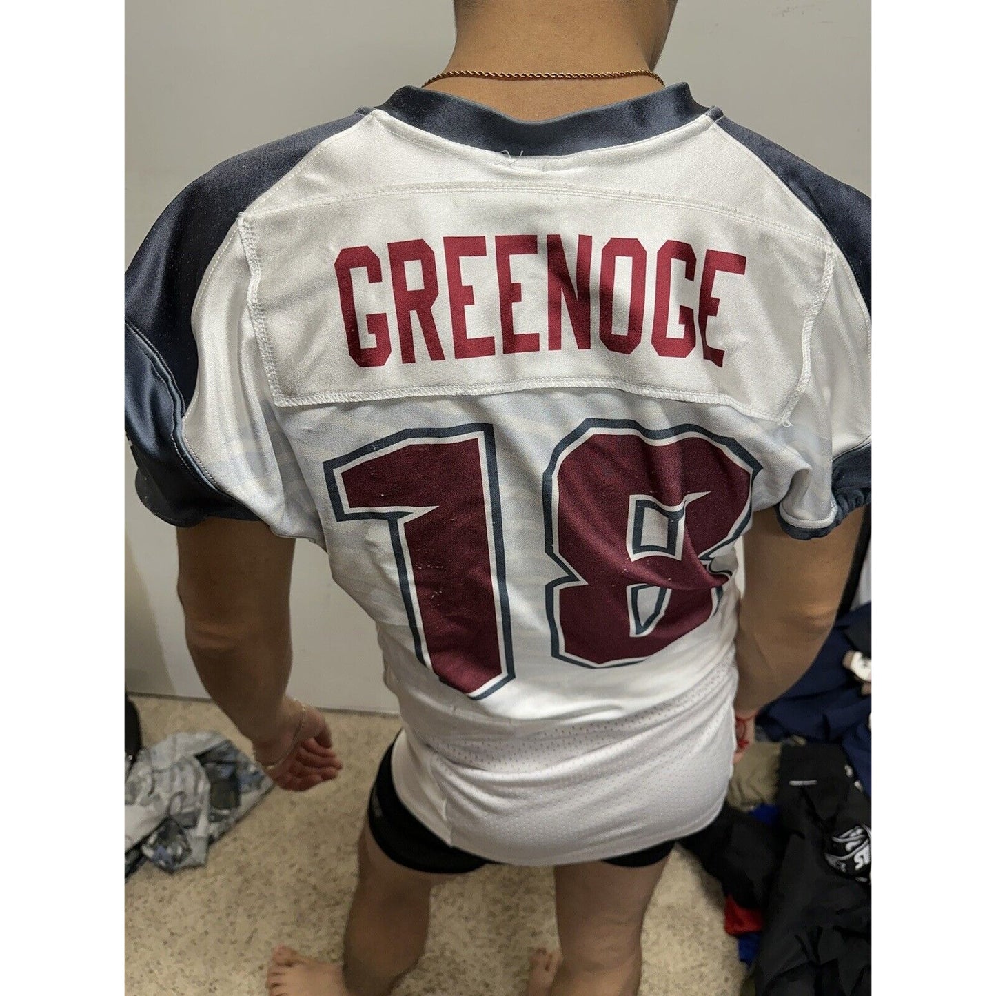 Men’s Maxim Athletic Football Jersey Hawks Number 18