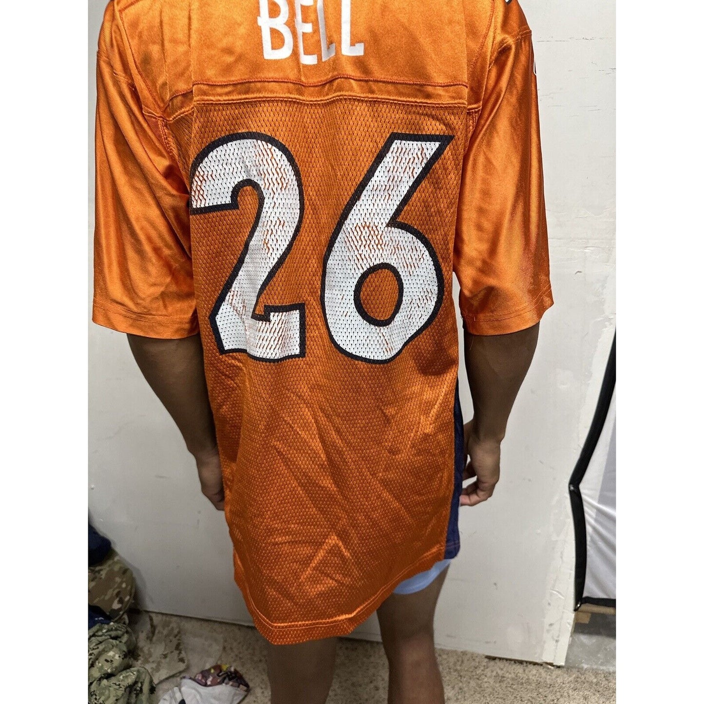 Men’s NFL Equipment Reebok Denver Broncos 26 Bell Football Jersey