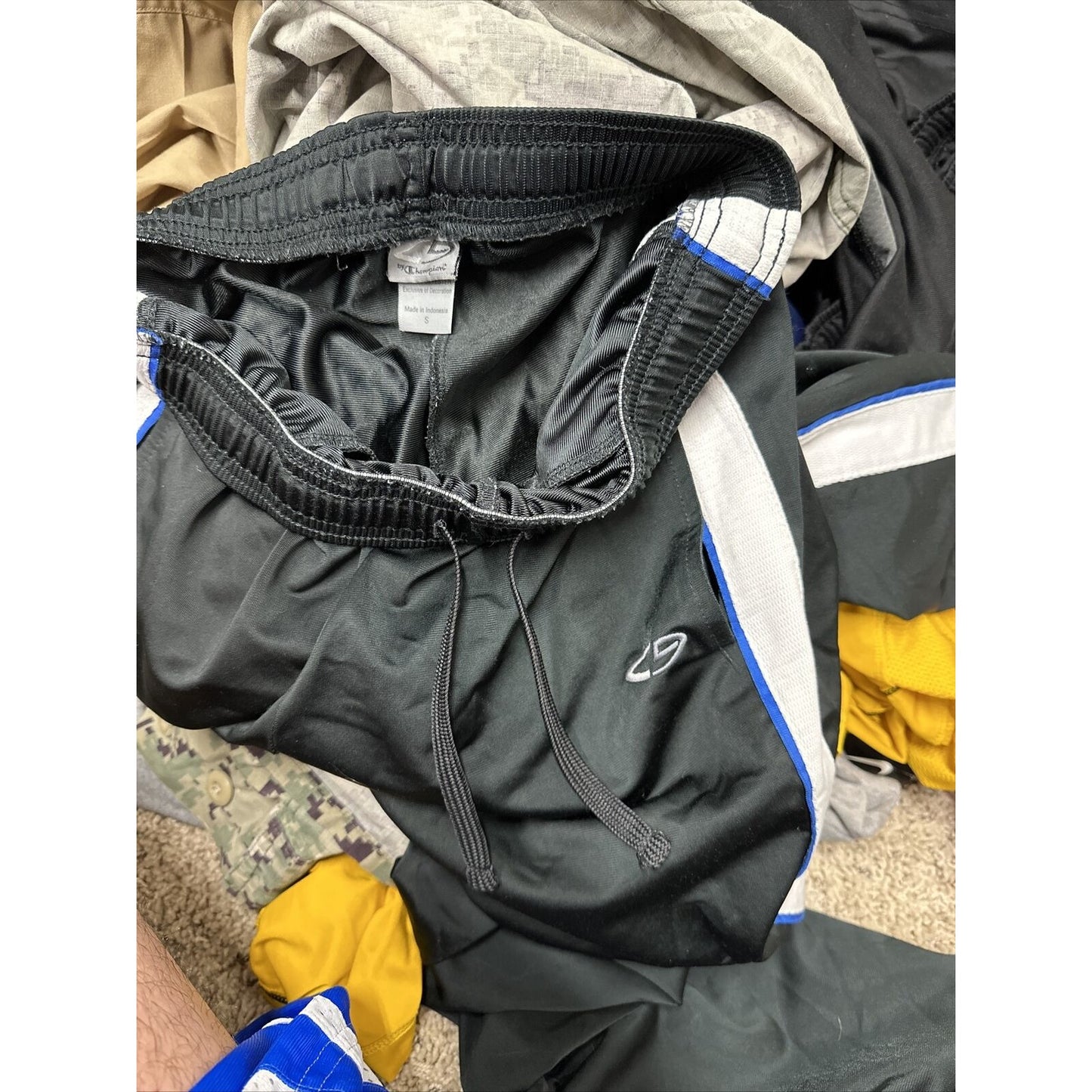 Men’s Champion Black Small Workout Pants Track Running Pants