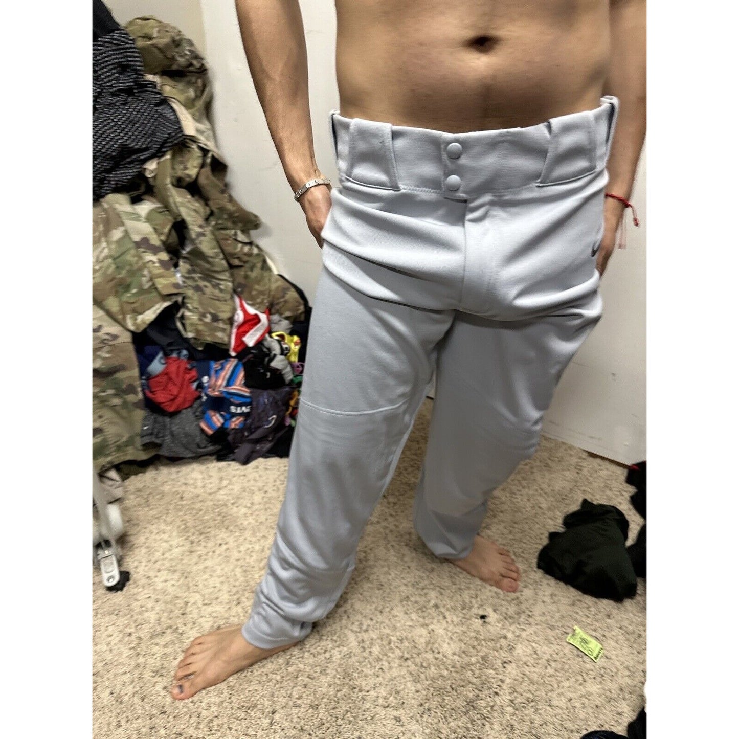 Men’s Nike Team Grey Baseball Pants Engineered Large