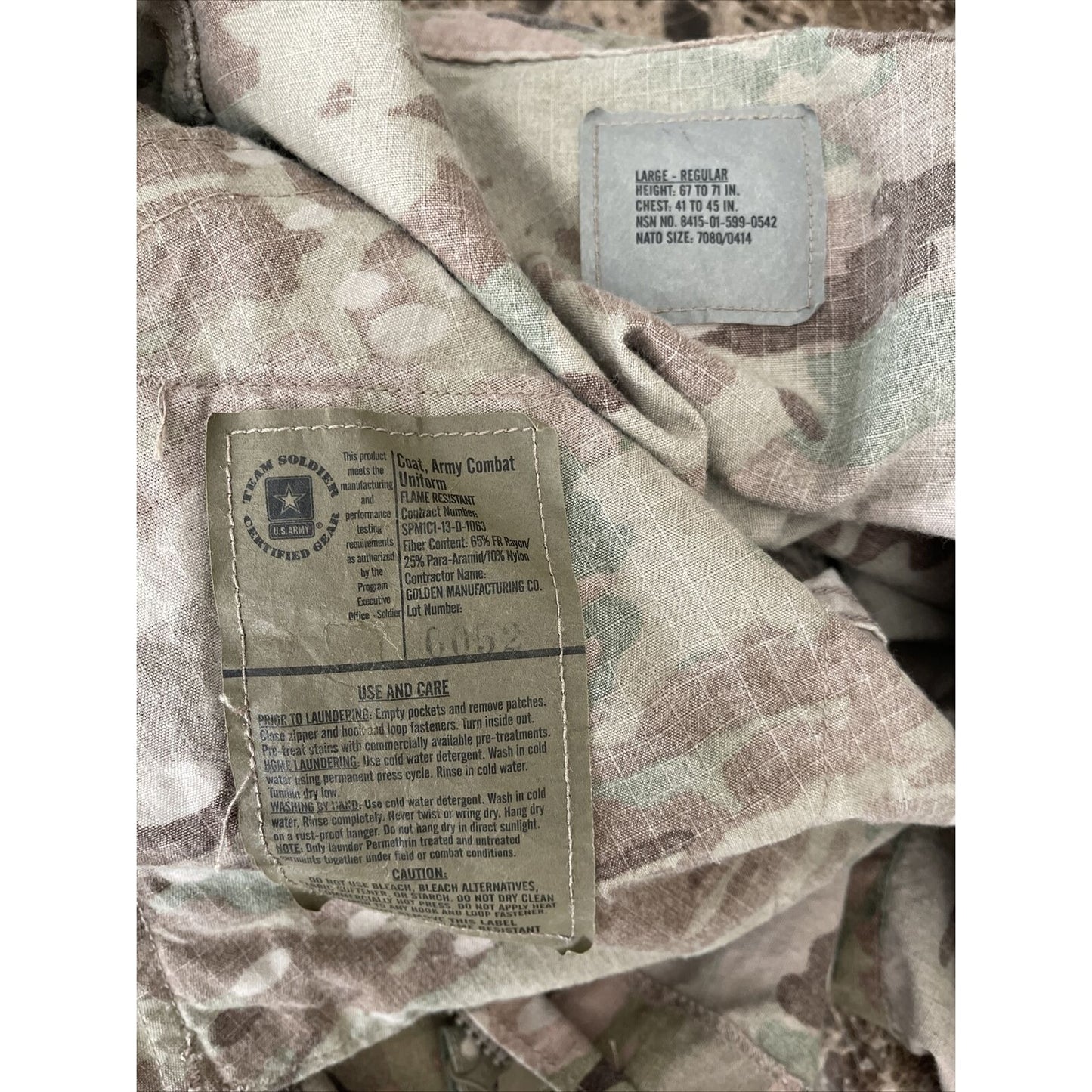 men’s large regular ocp blouse top army air force space force coat army combat