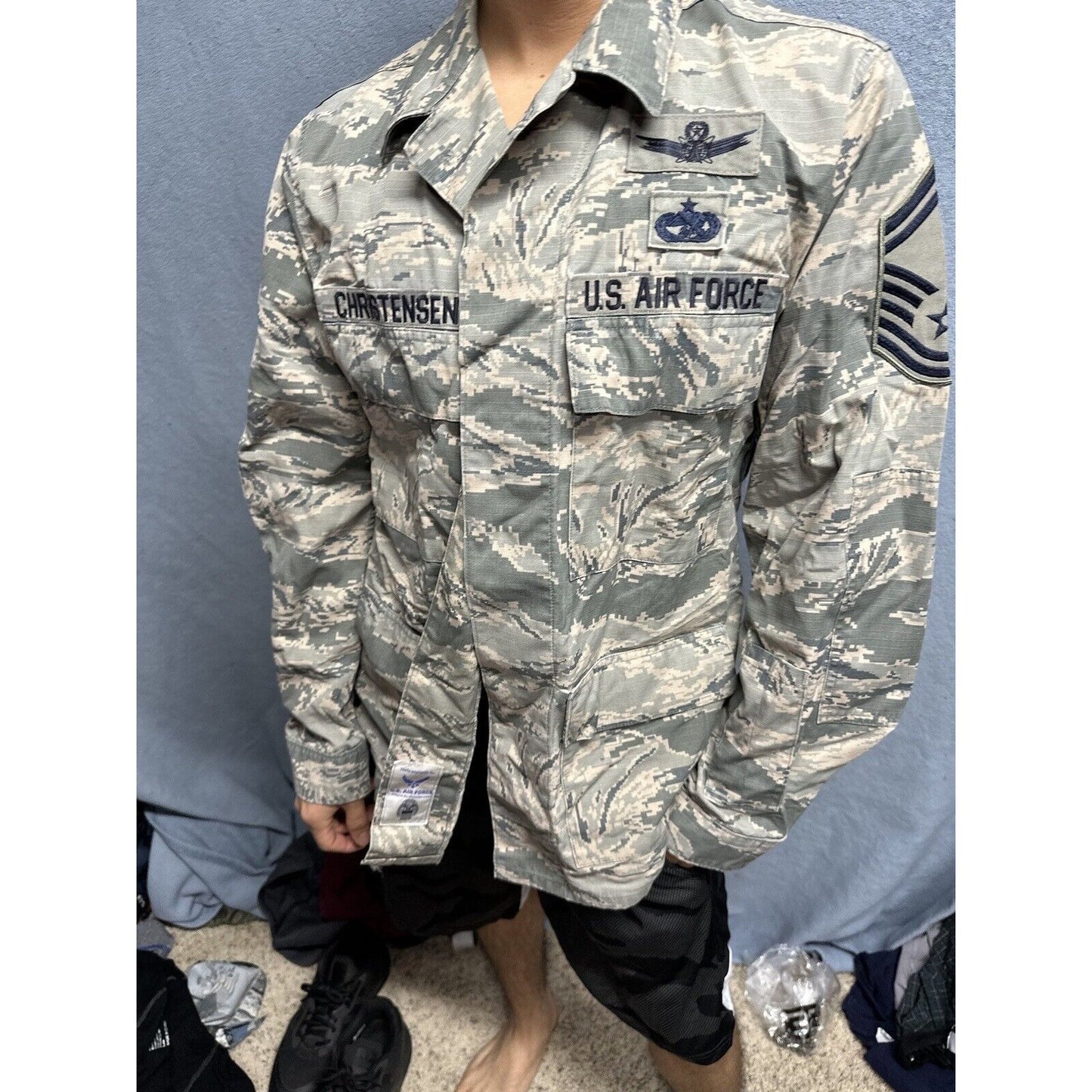 Men’s Abu Airman Battle Uniform Air Force Top Blouse 40R USAF