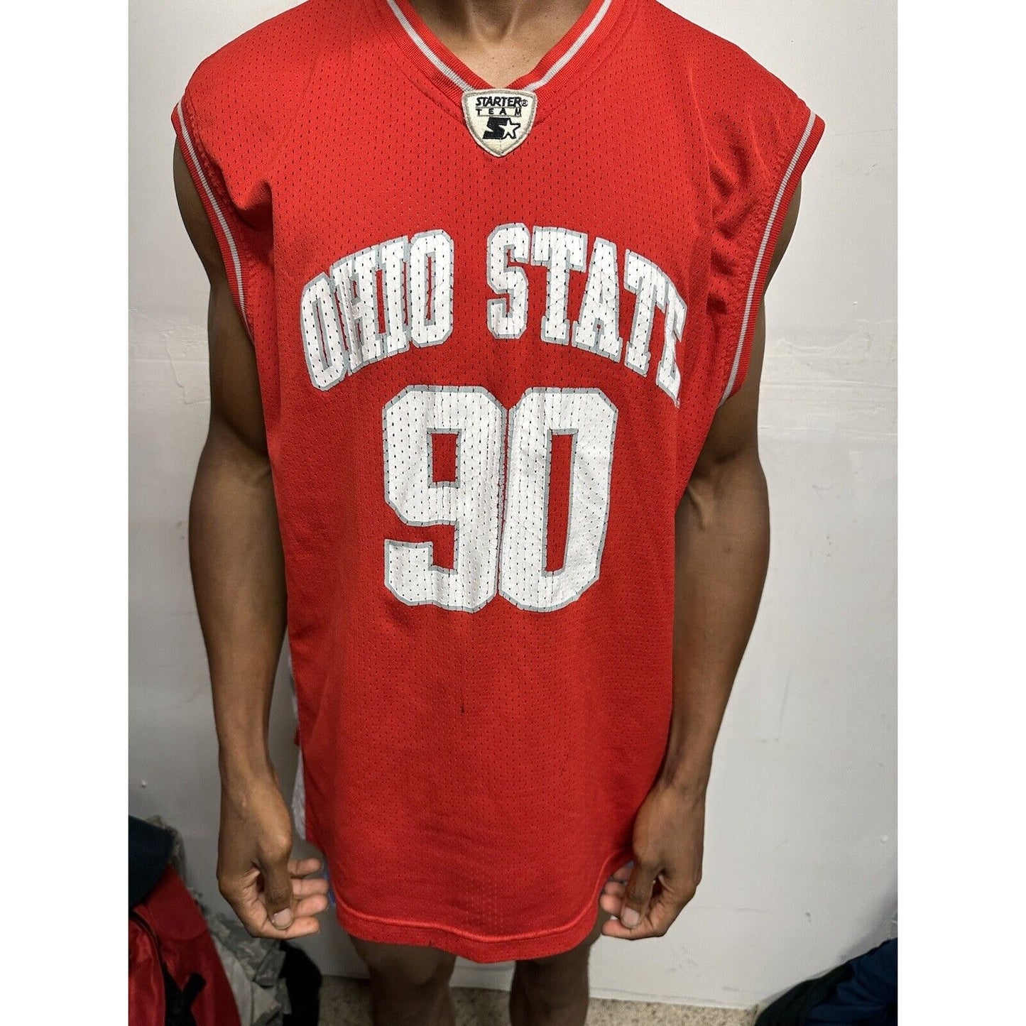 Men’s XL Vintage Ohio State Jersey Red Starter Team