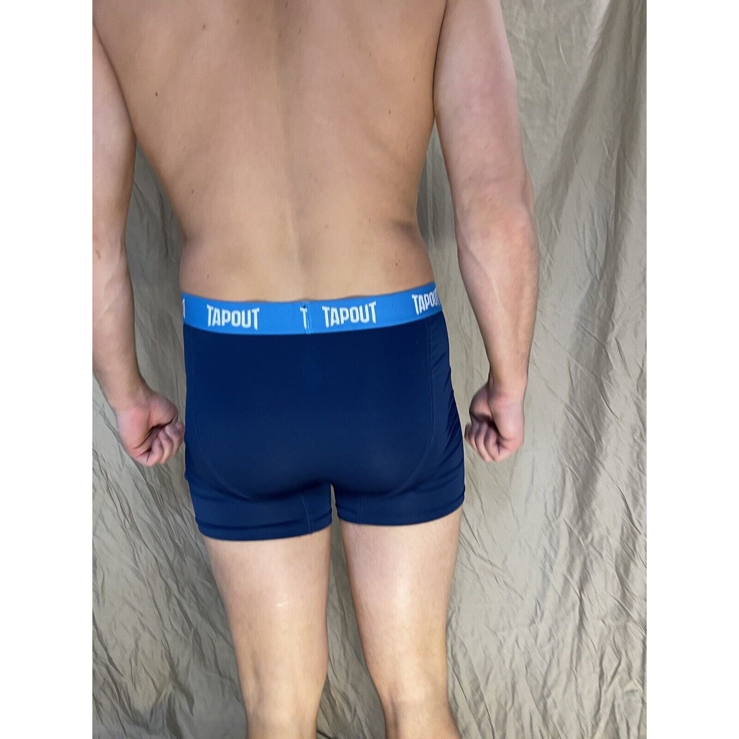 men's tapout dark blue compression shorts with spandex Medium