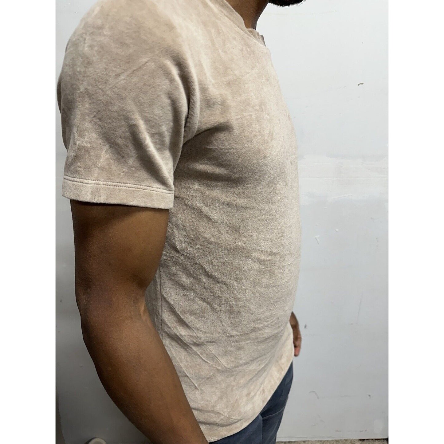 Men’s Boohooman Medium Short Sleeve Tan Shirt