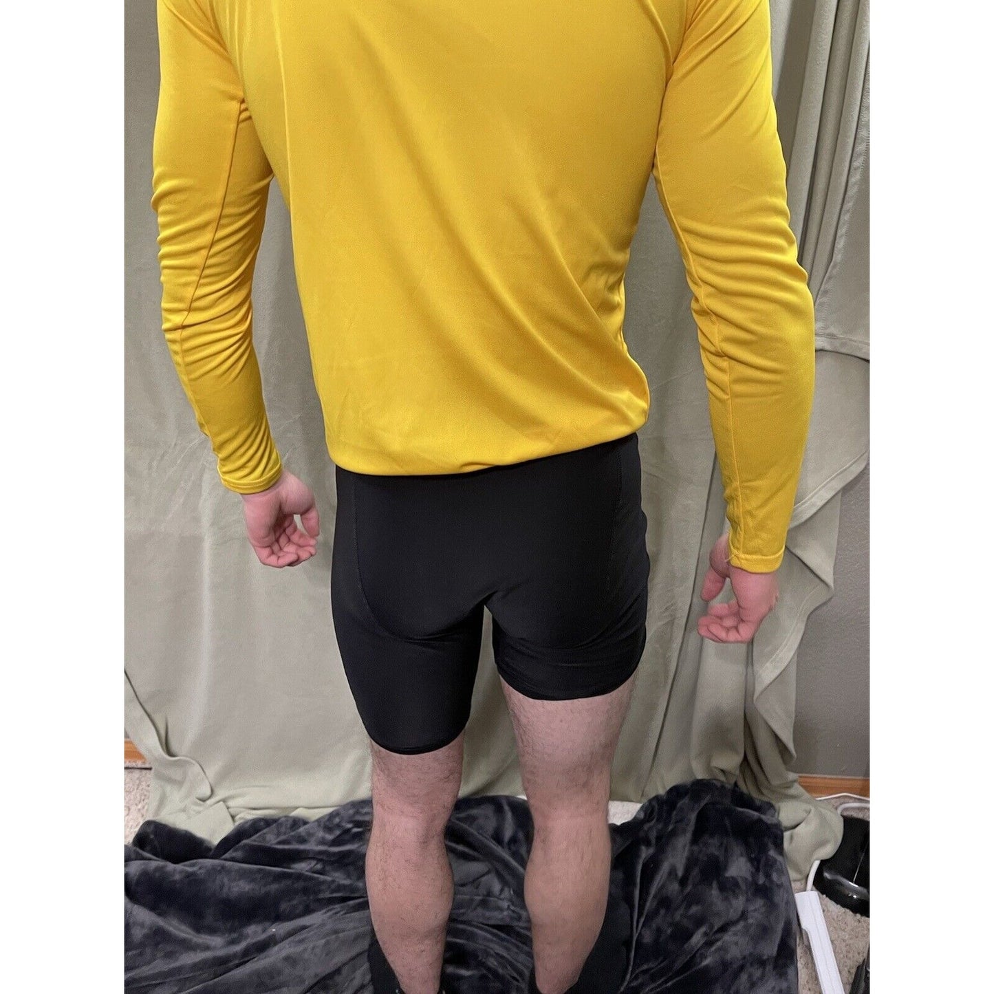 Men’s Nike Hawler Soccer Jersey Long Sleeve Yellow Medium