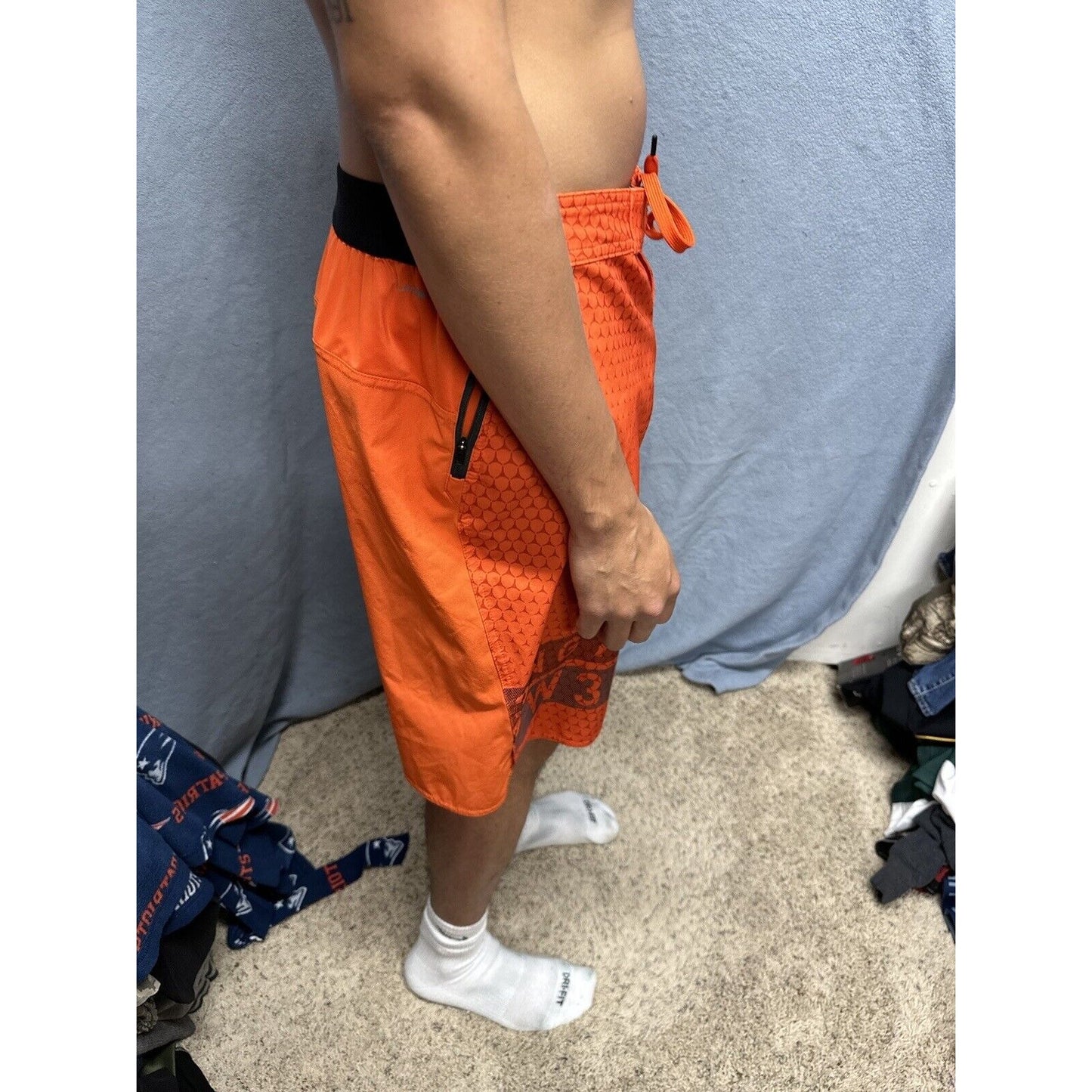 Men’s Orange Reebok Large Movement Zones Trunks Board Shorts