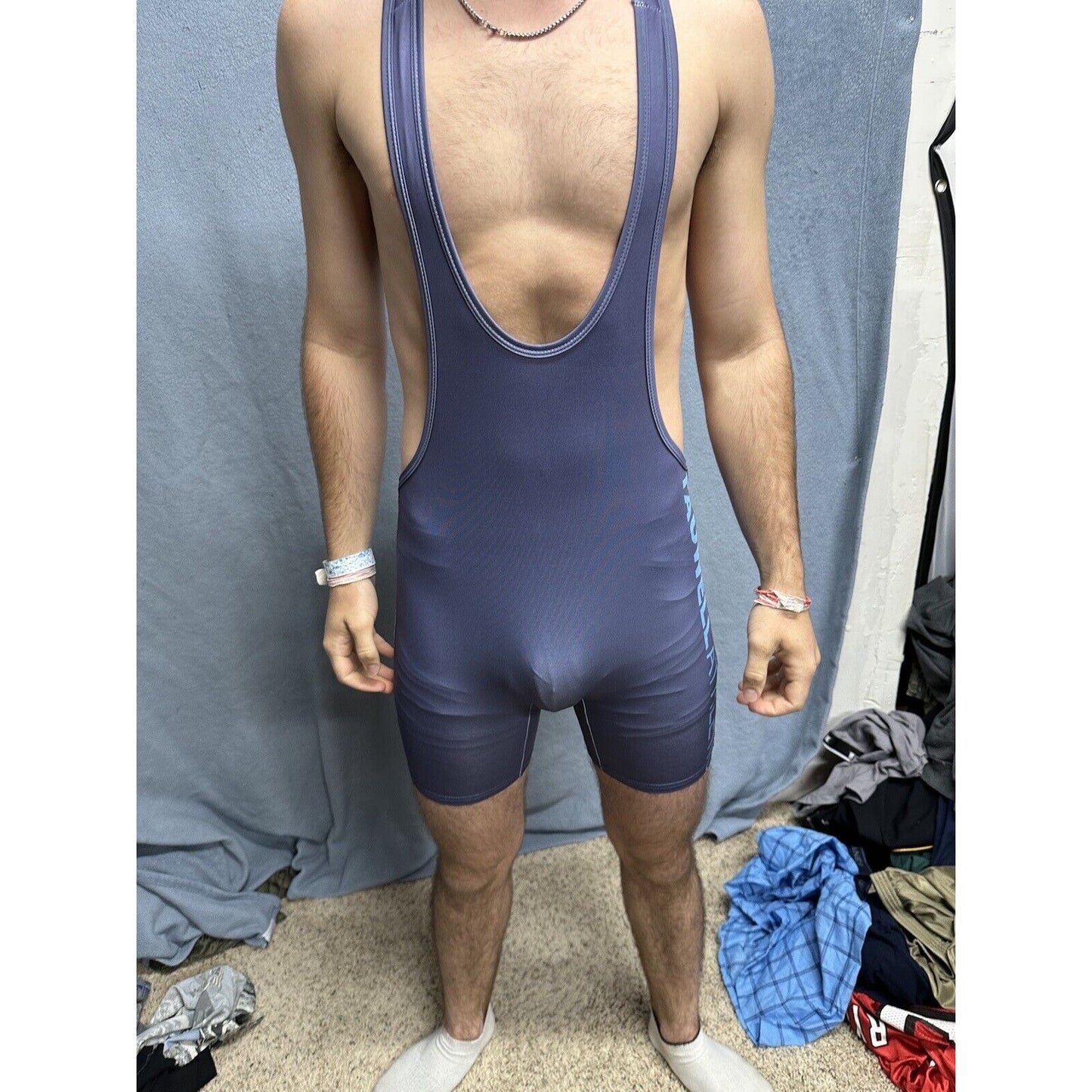 Men’s Tauwell Athletics Gray Wrestling Singlet