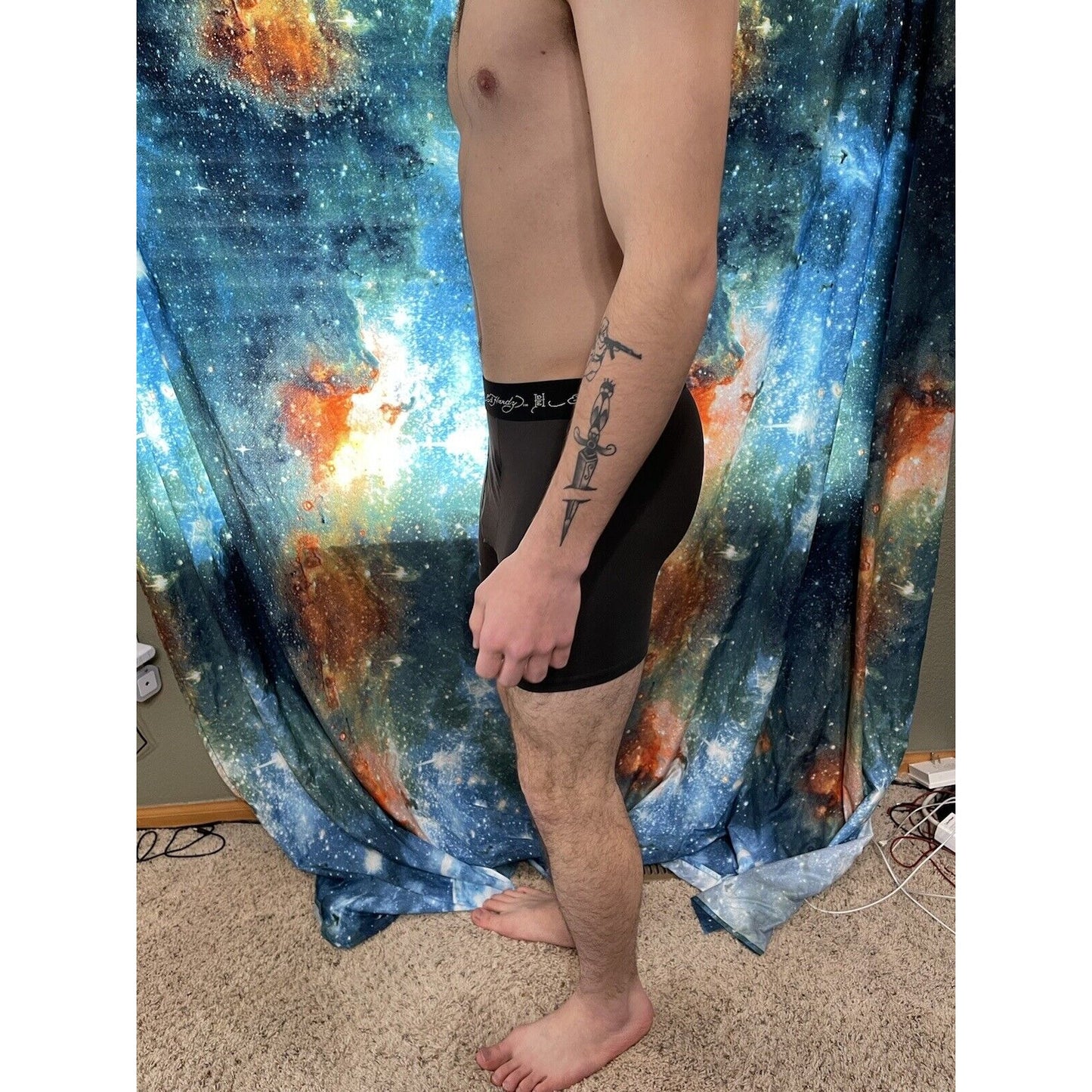 men's ed hardy medium black new york compression shorts New And Unworn