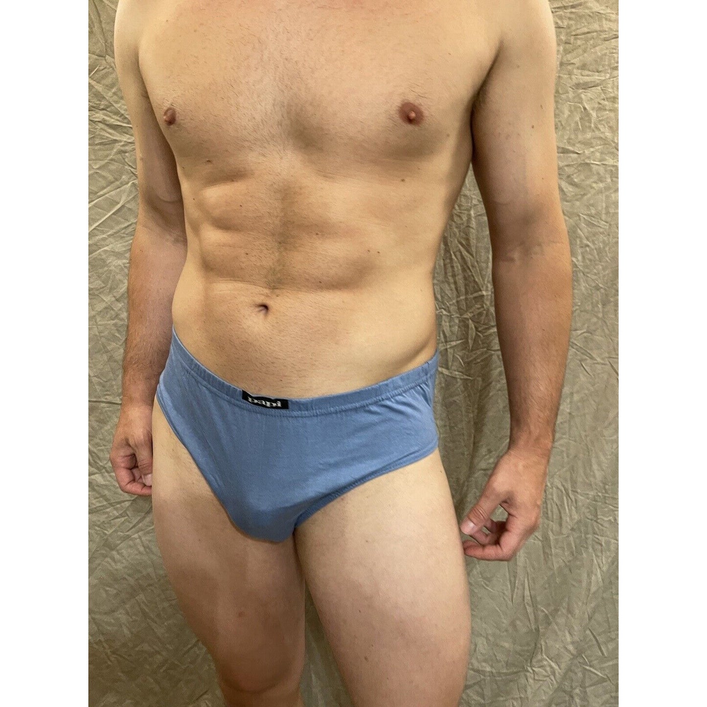 men's Steel blue papi Extra large brief cotton
