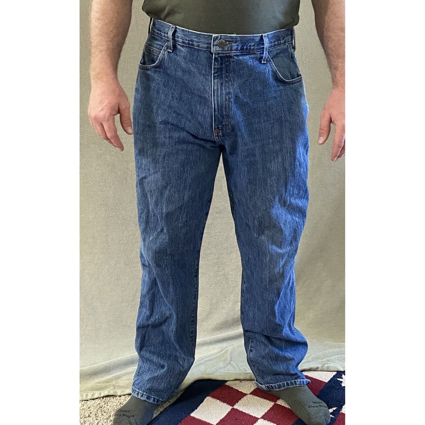 Bass Pro Shops RedHead Men’s 38x32 Relaxed Fit Blue Medium-wash Cotton Jeans