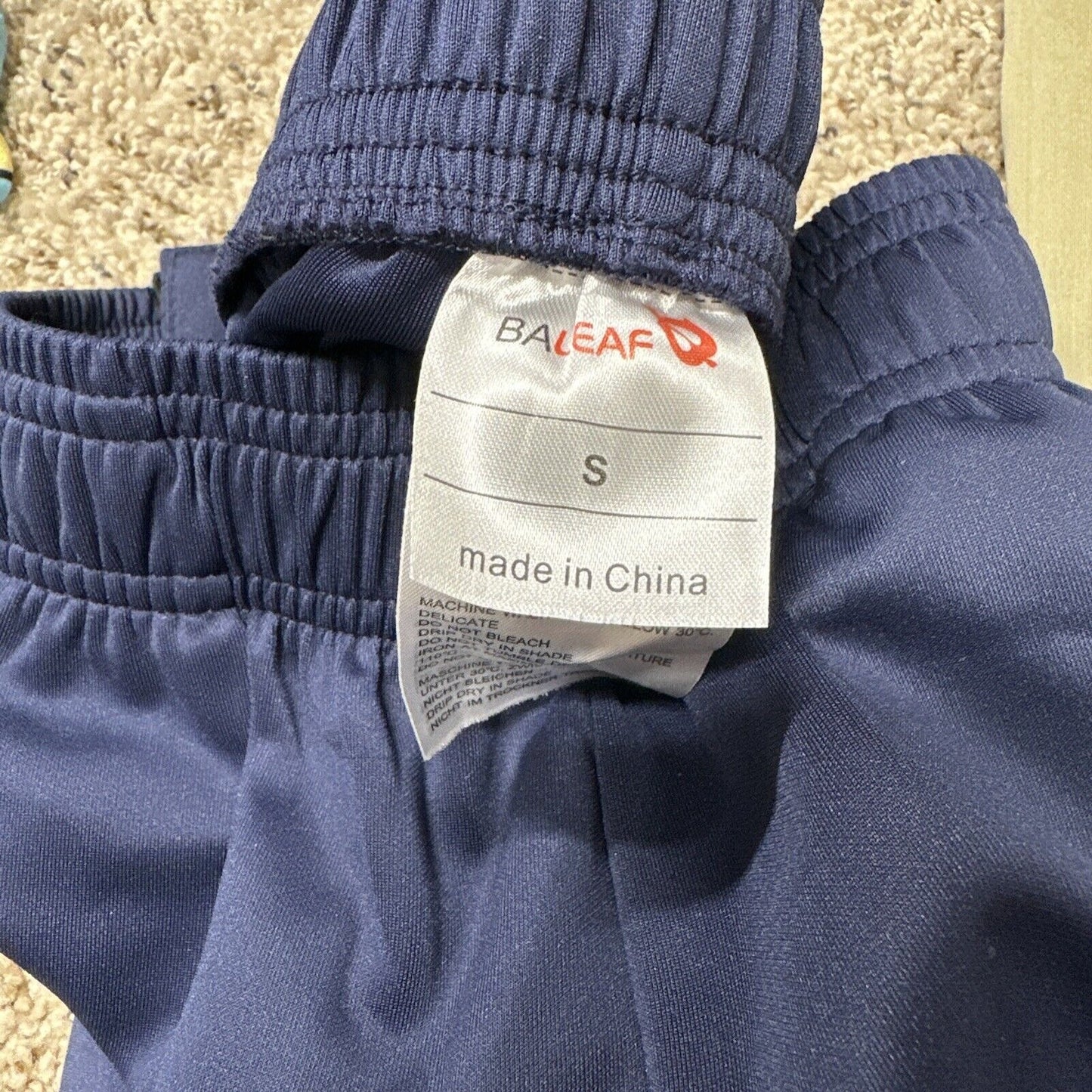 baleaf mens pants Snap Sides Track/basketball small blue