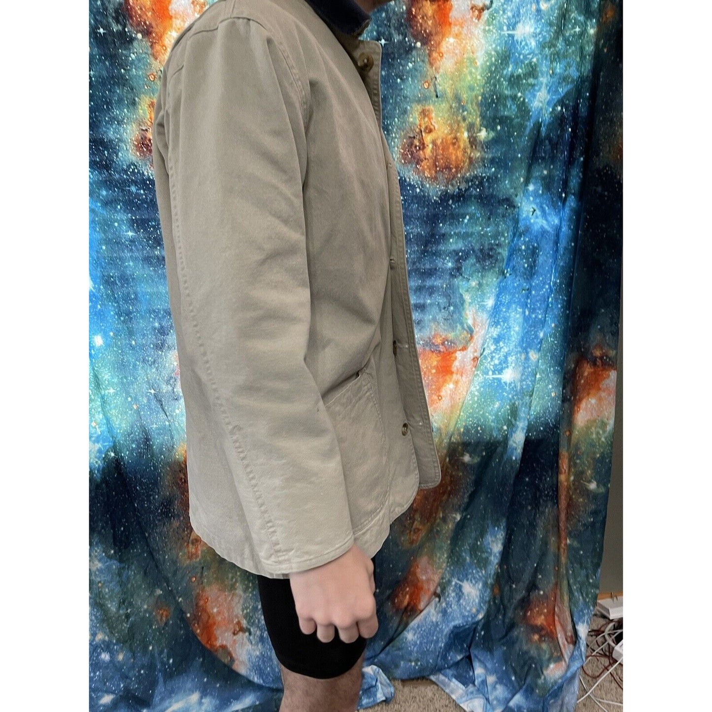 Land's End Direct Merchant Tan Button up jacket