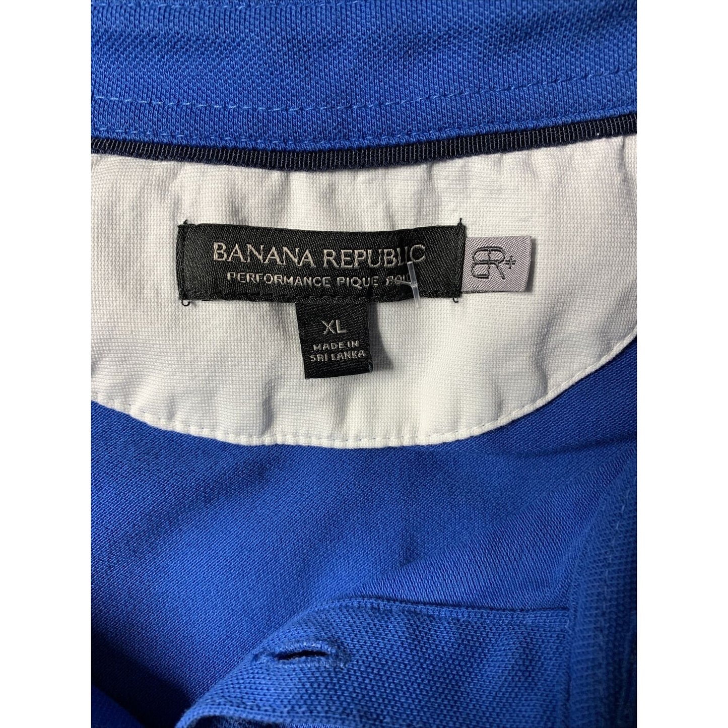 BANANA REPUBLIC Performance MENS POLO XL Blue