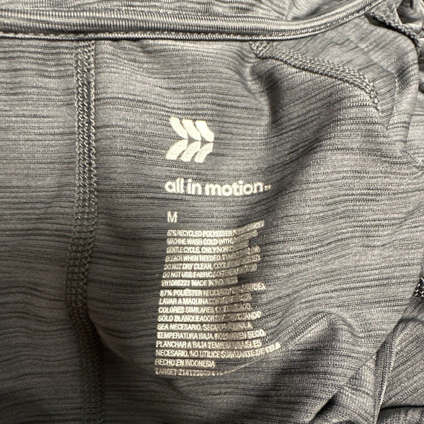 Men’s Gray All In Motion Medium Full Zip Sweater
