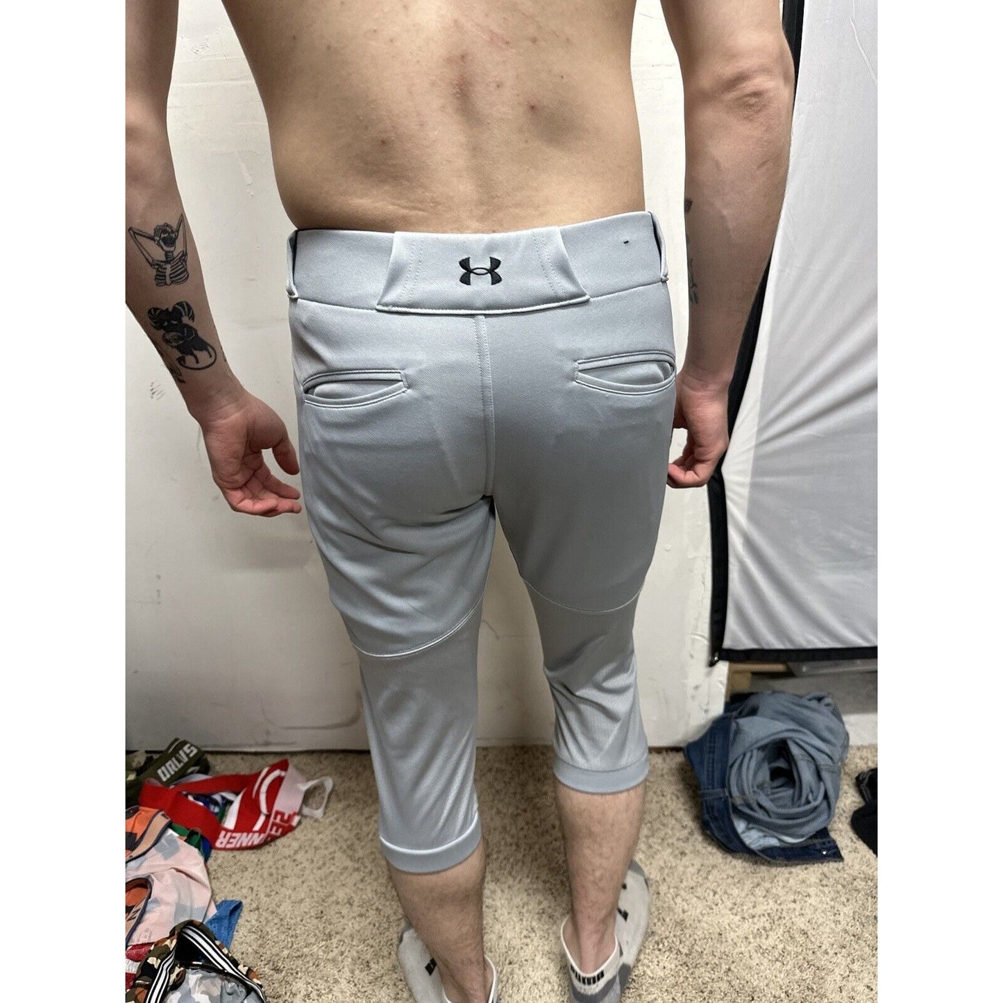 Men’s Small Gray Softball Heatgear Baseball Pants under armour