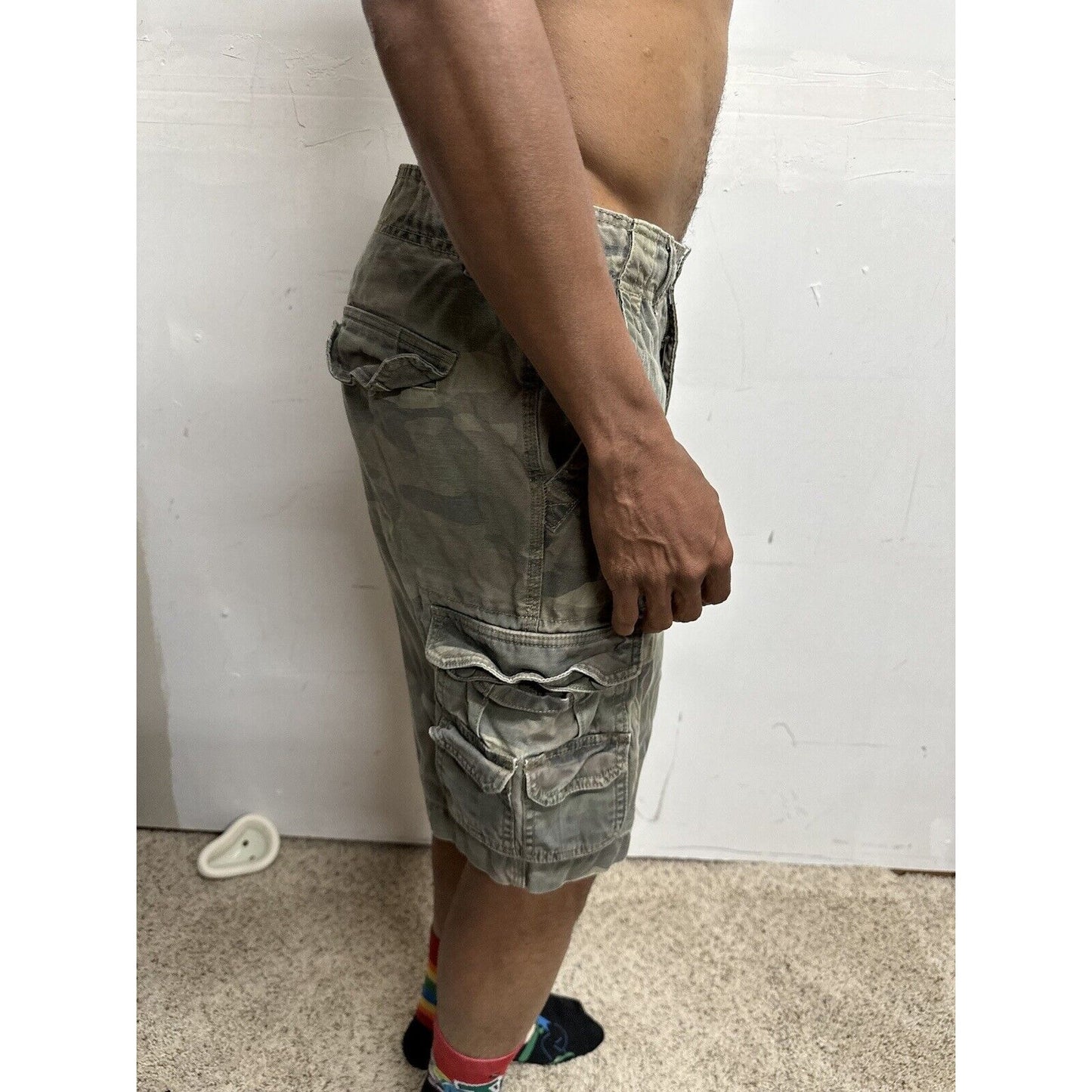 Men’s Camo Cargo Shorts Faded Glory Size 30